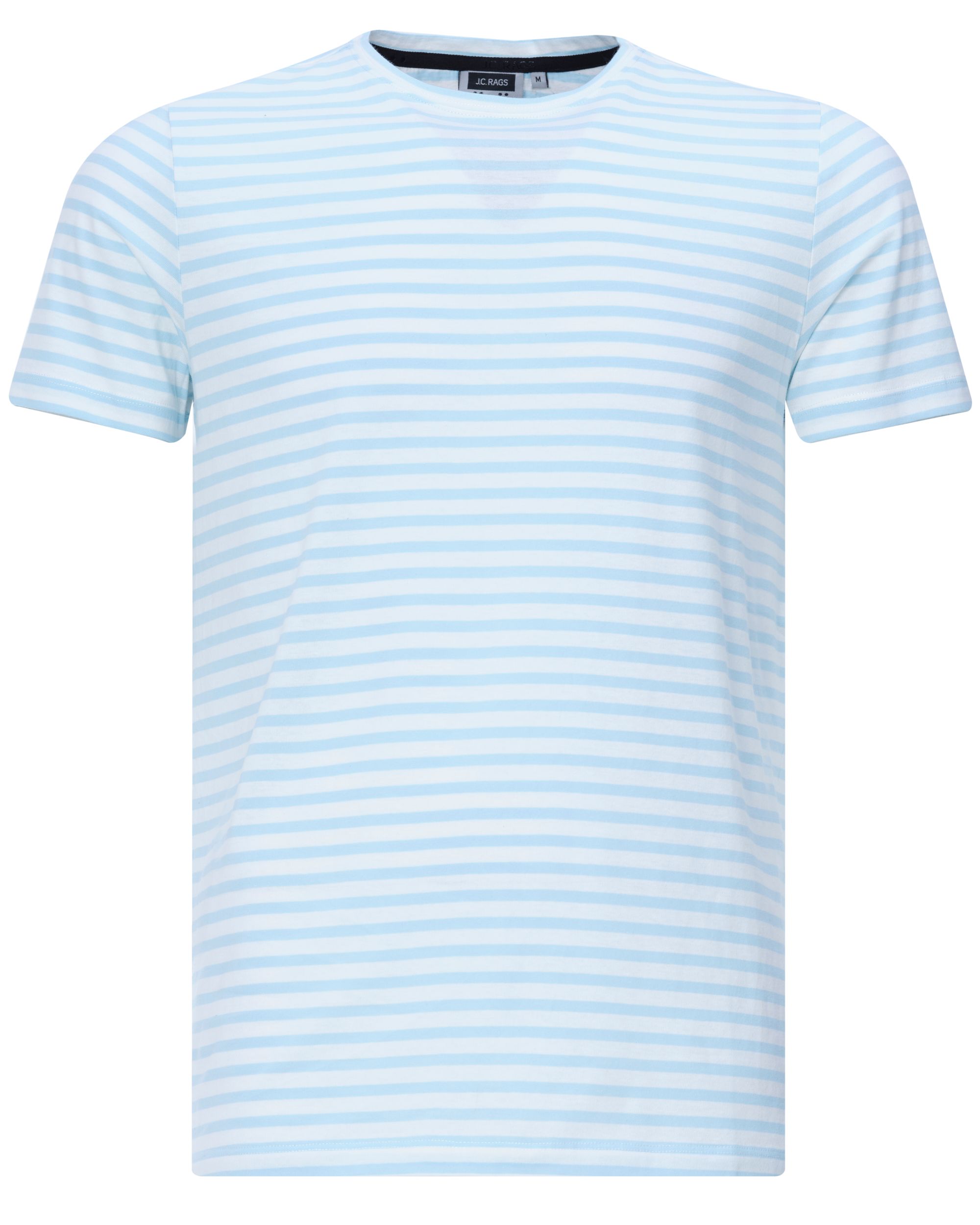 J.C. RAGS Johnny T-shirt KM Lichtblauw streep 073072-005-L
