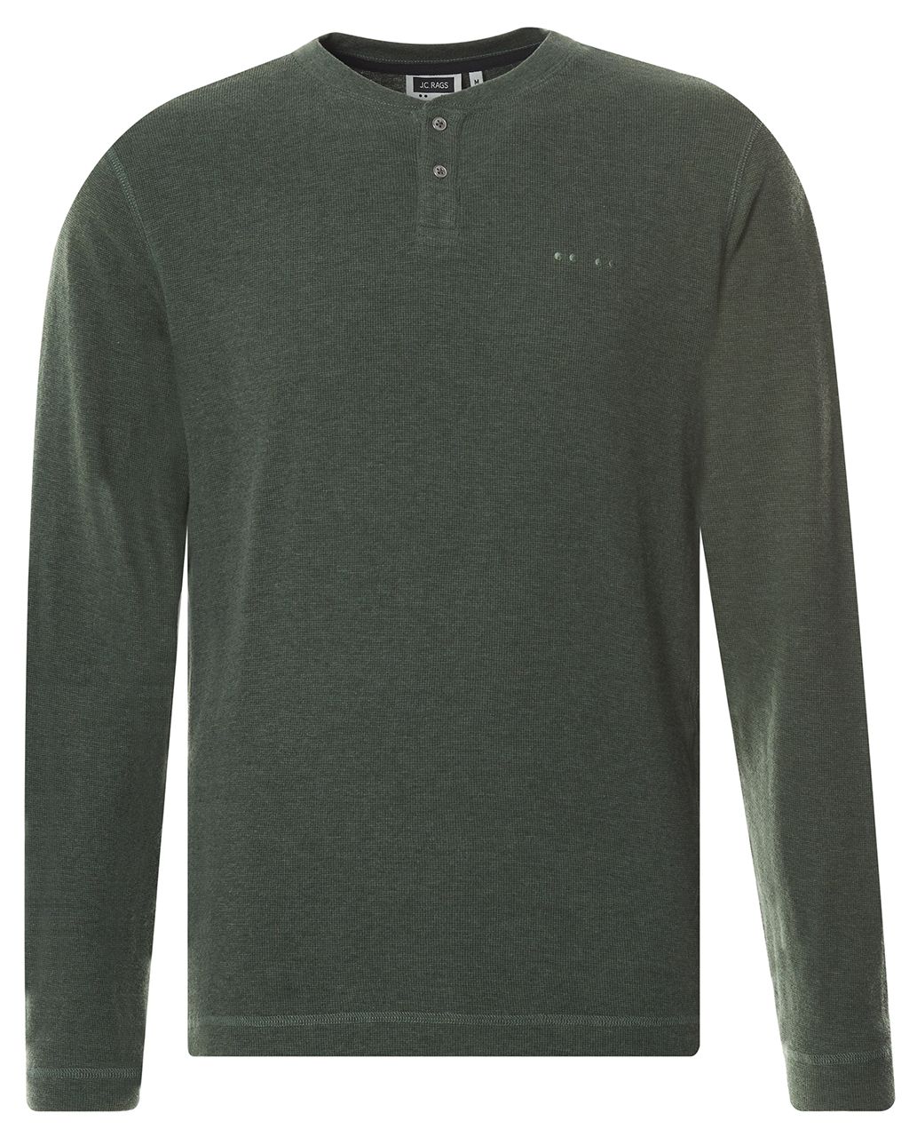 J.C. RAGS Julian T-shirt LM Flessengroen uni 073073-002-L