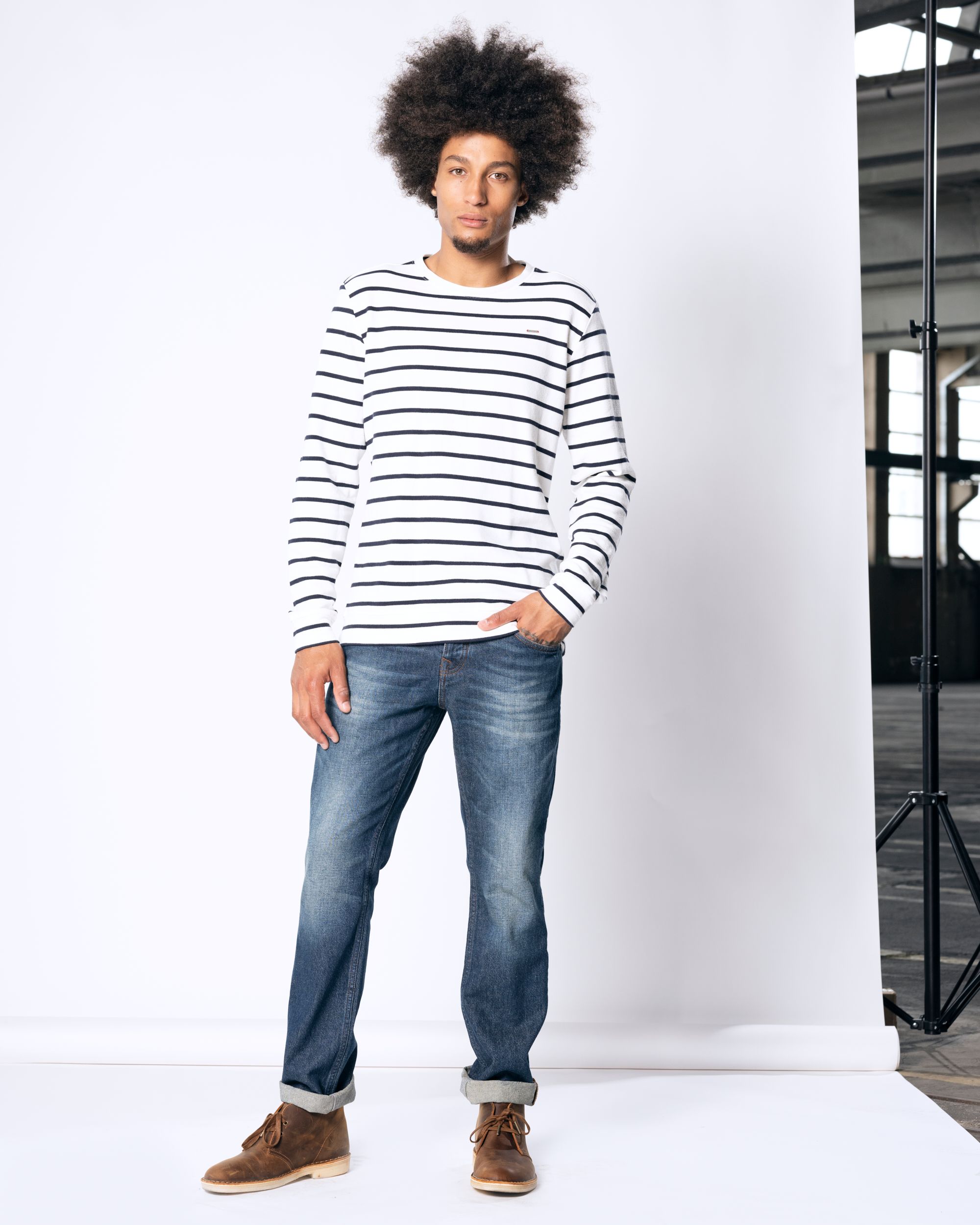 J.C. RAGS Jake Sweater Middenblauw 073074-001-L