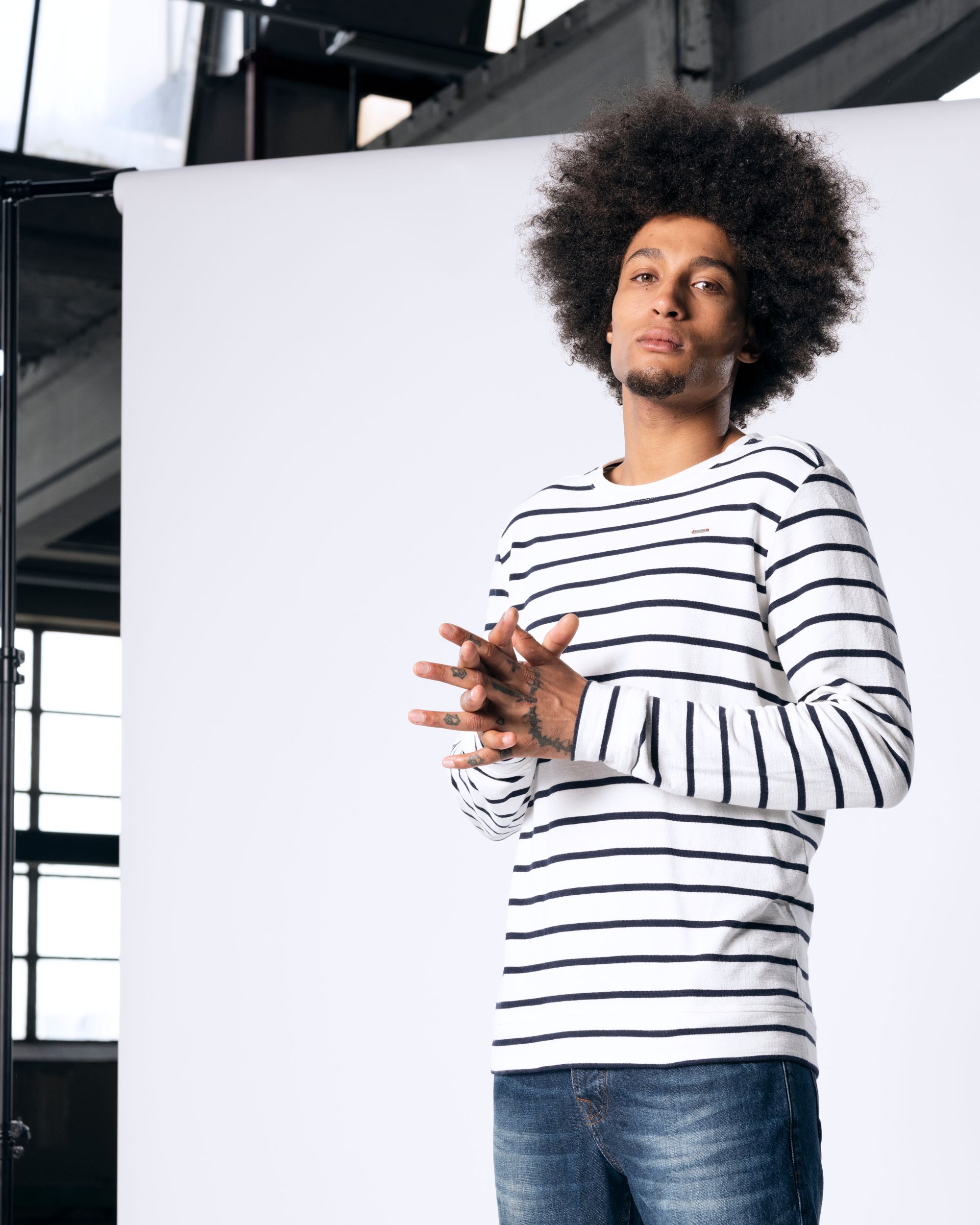 J.C. RAGS Jake Sweater Middenblauw 073074-001-L