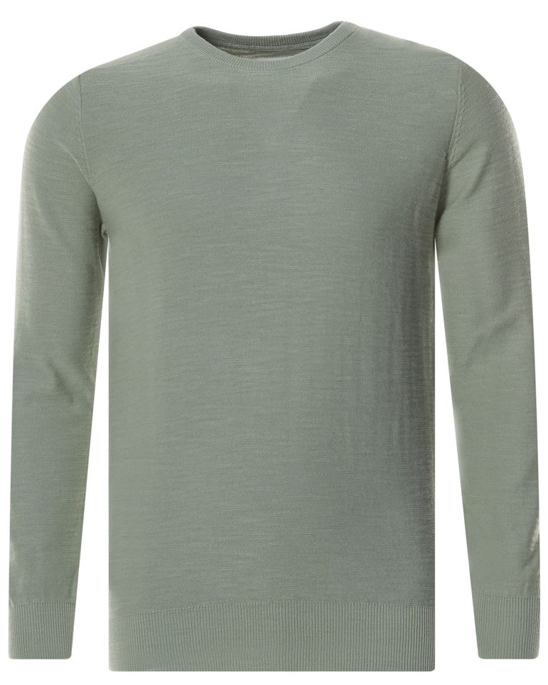 J.C. RAGS Jamal Trui ronde hals  Lichtgroen uni 073156-002-L