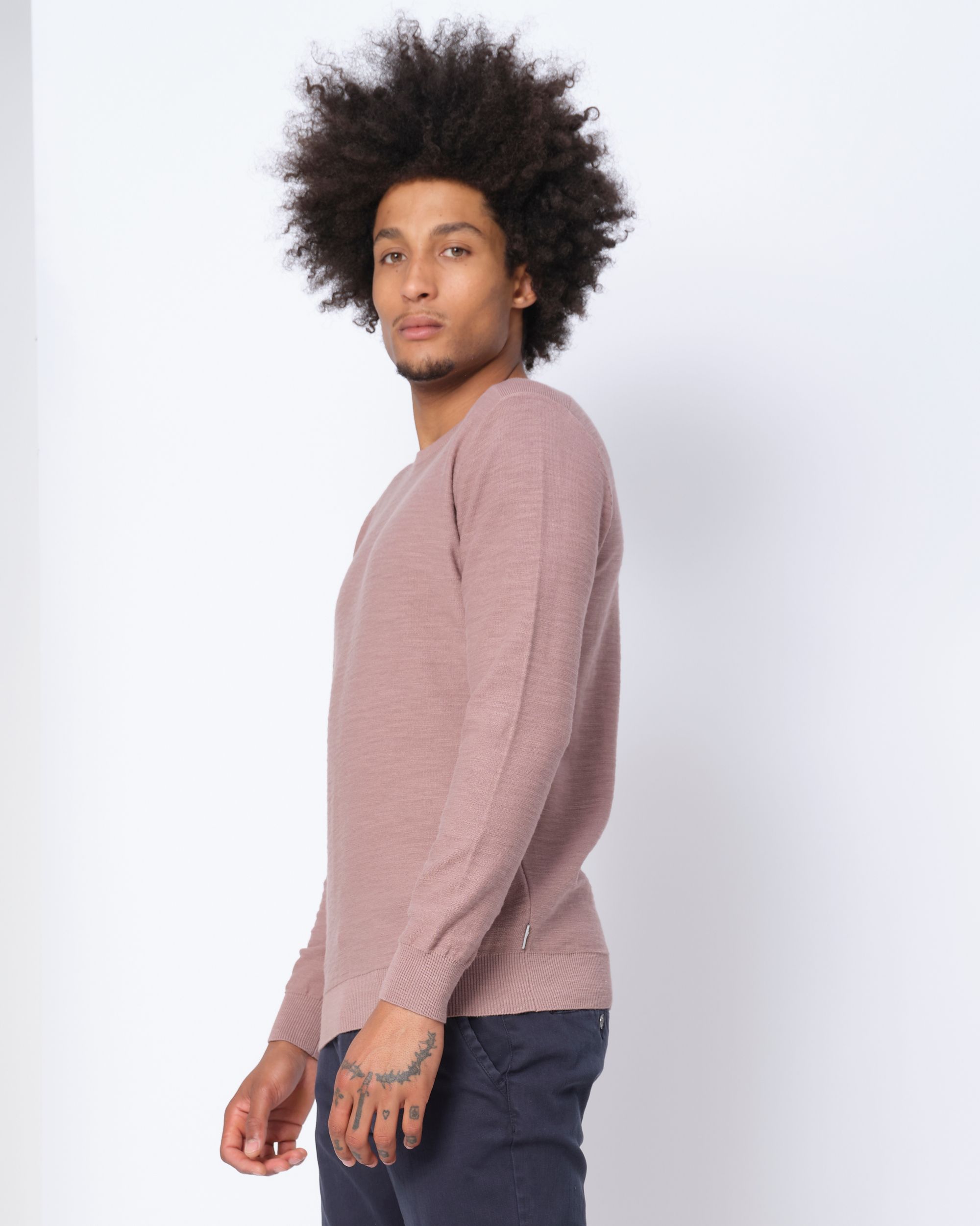 J.C. RAGS Jamal Trui ronde hals Roze uni 073156-005-L