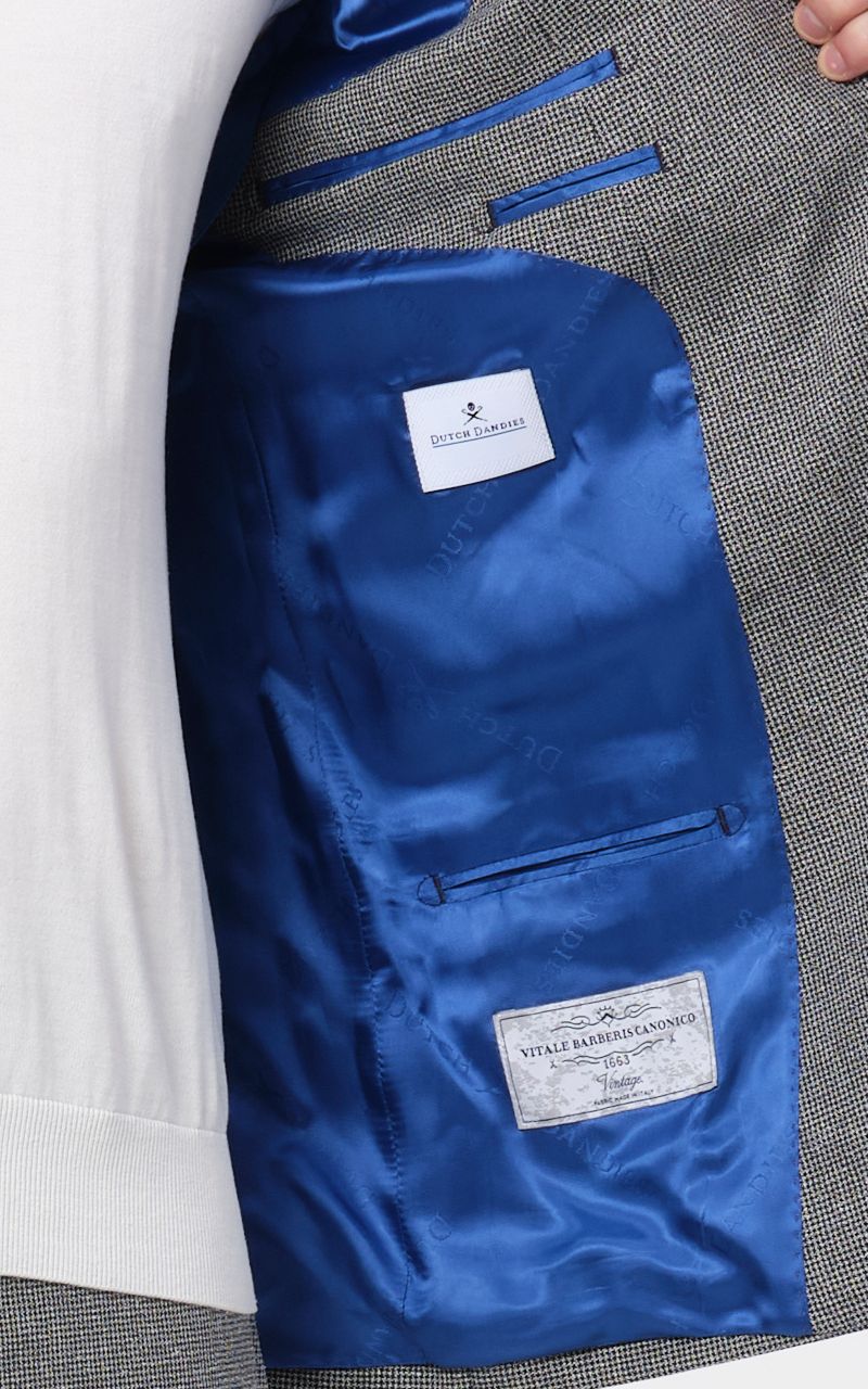 Dutch Dandies Pak Donkerblauw kleine ruit 073158-001-46