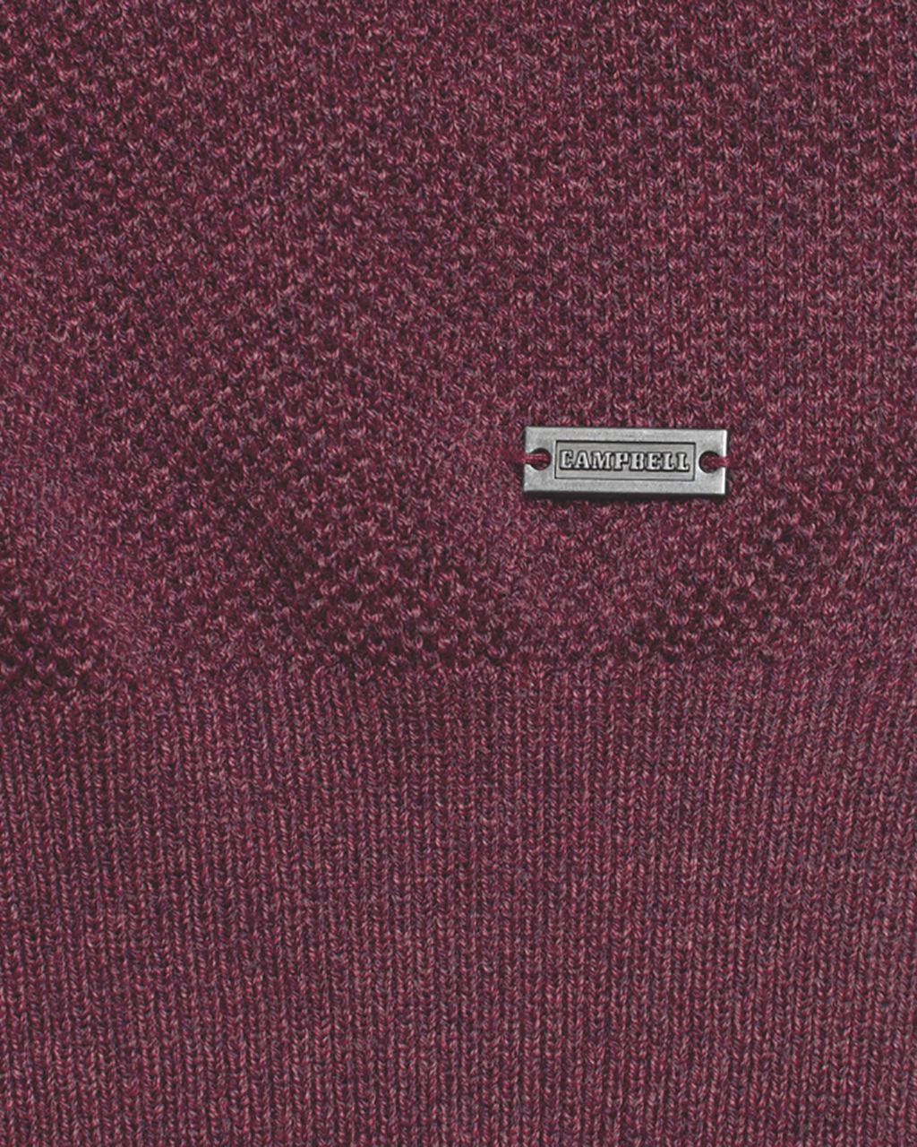 Campbell Classic Gresham Trui ronde hals  Donker roze uni 073165-003-L