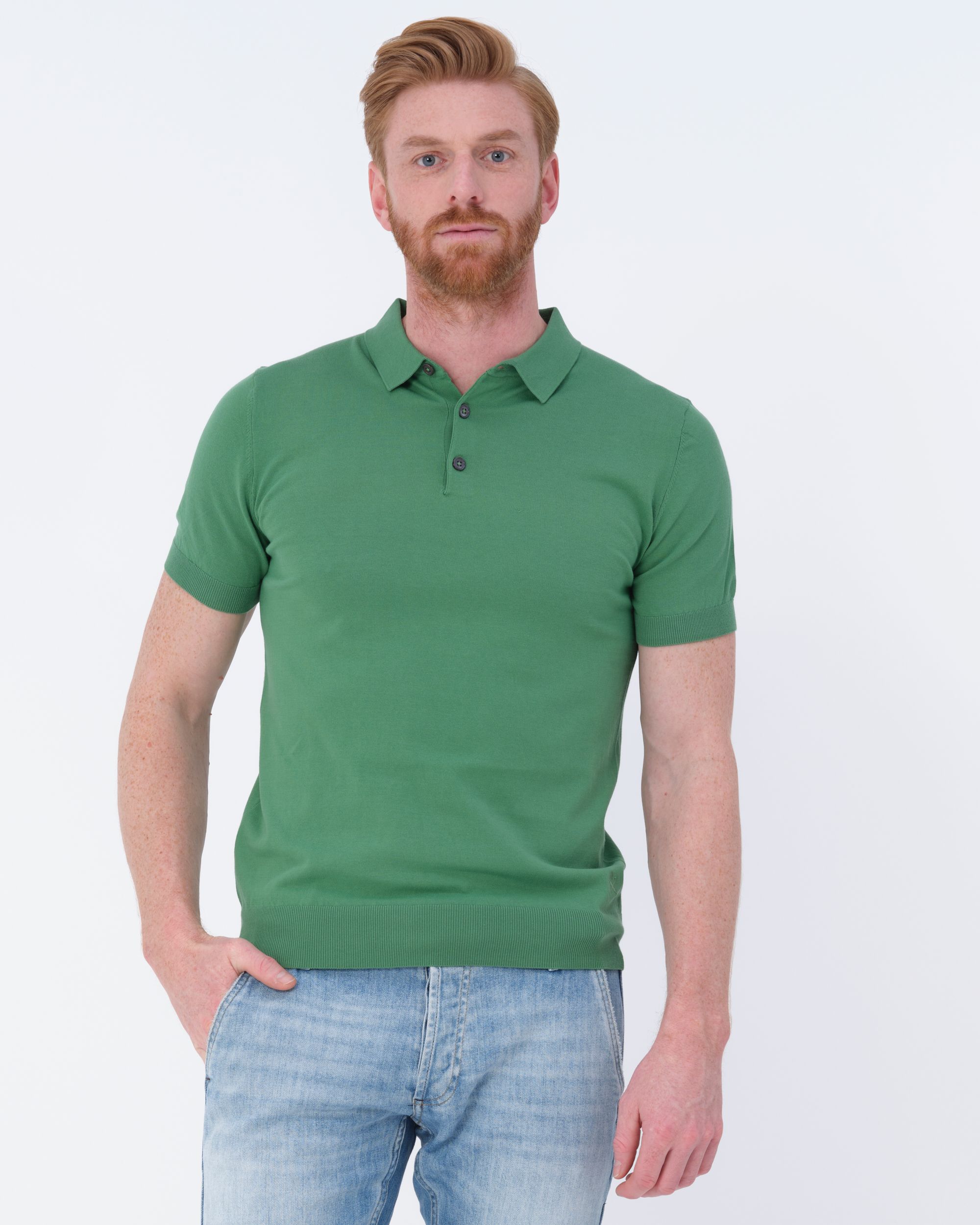 Dutch Dandies Bol Polo KM Deep Grass Green 073180-011-L