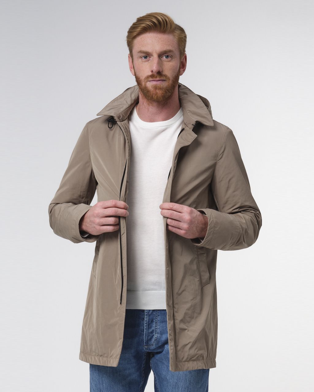 Dutch Dandies Daniel Parka Beige uni 073189-001-46