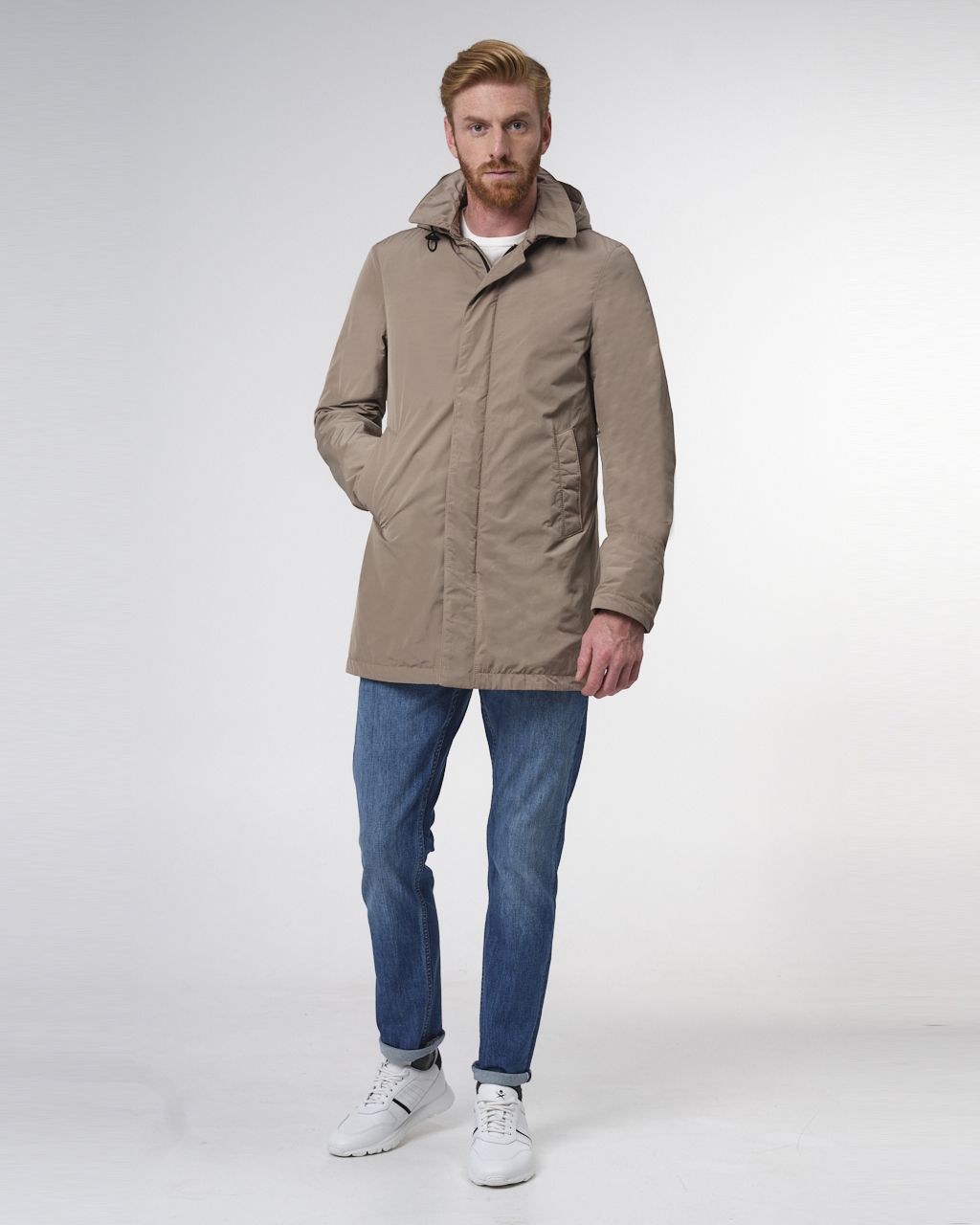 Dutch Dandies Daniel Parka Beige uni 073189-001-46