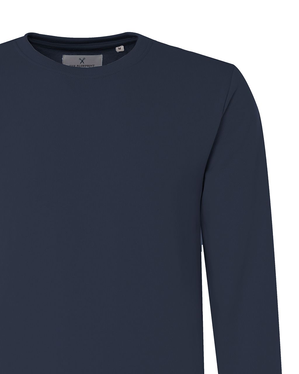 The BLUEPRINT Premium Sweater Donkerblauw uni 073702-001-L