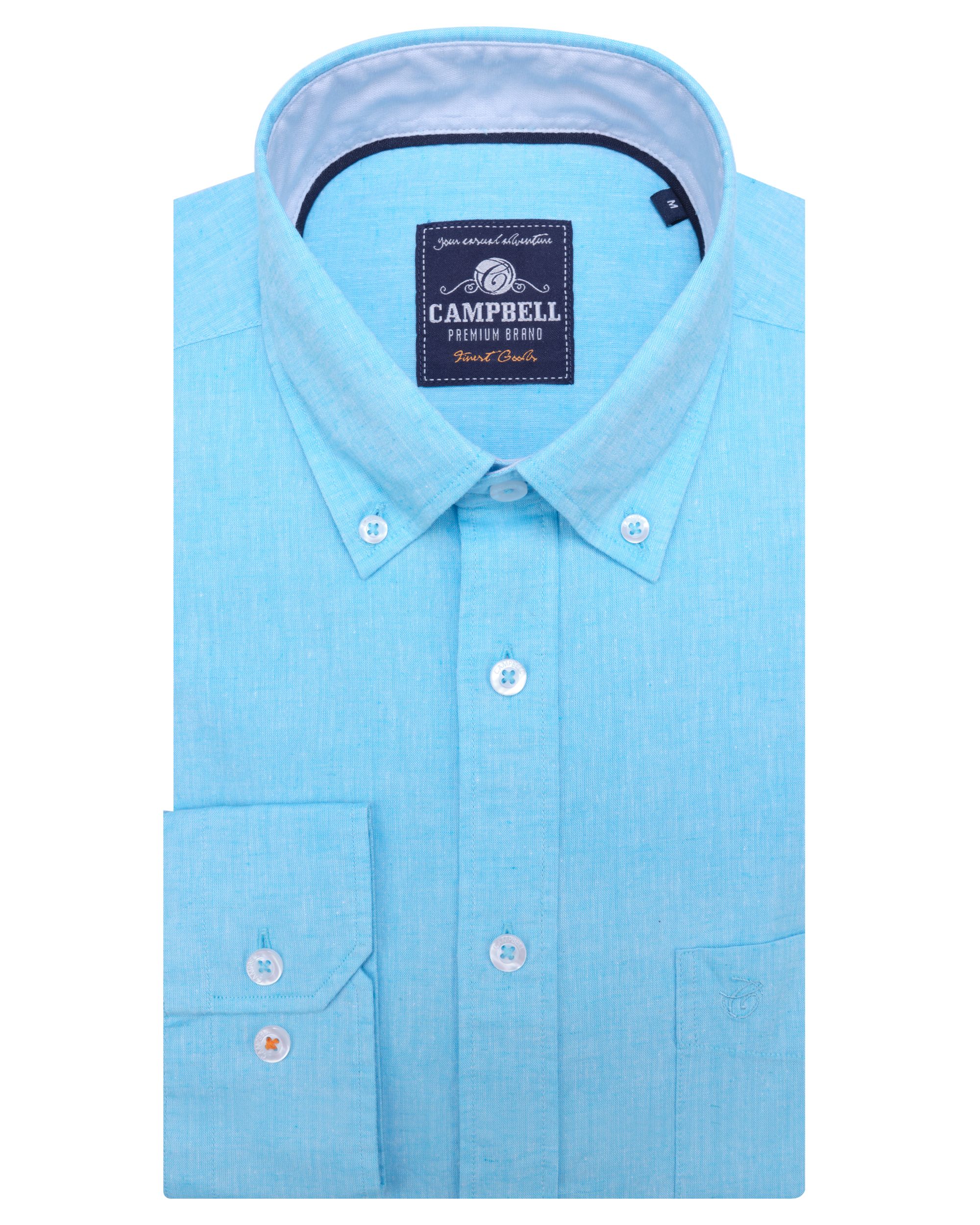 Campbell Classic Casual Overhemd KM Biscay Bay 073946-007-L