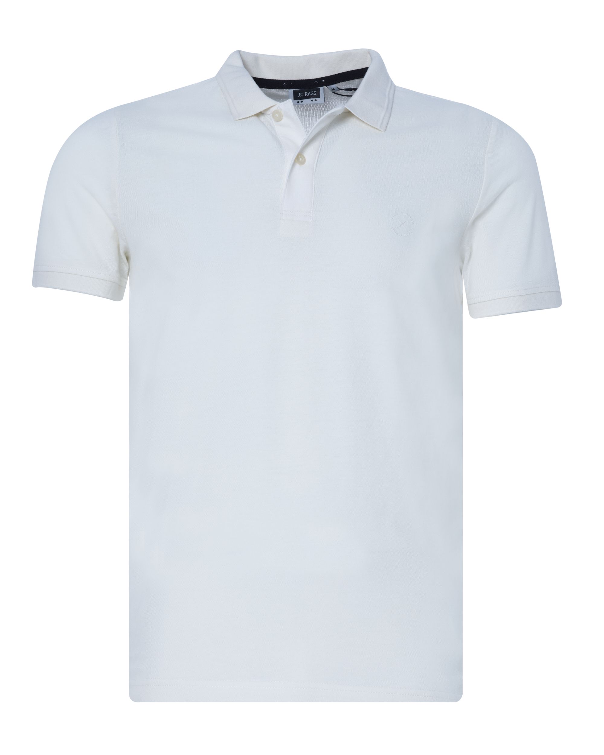 J.C. RAGS Carter Polo KM Wit uni 073954-005-L