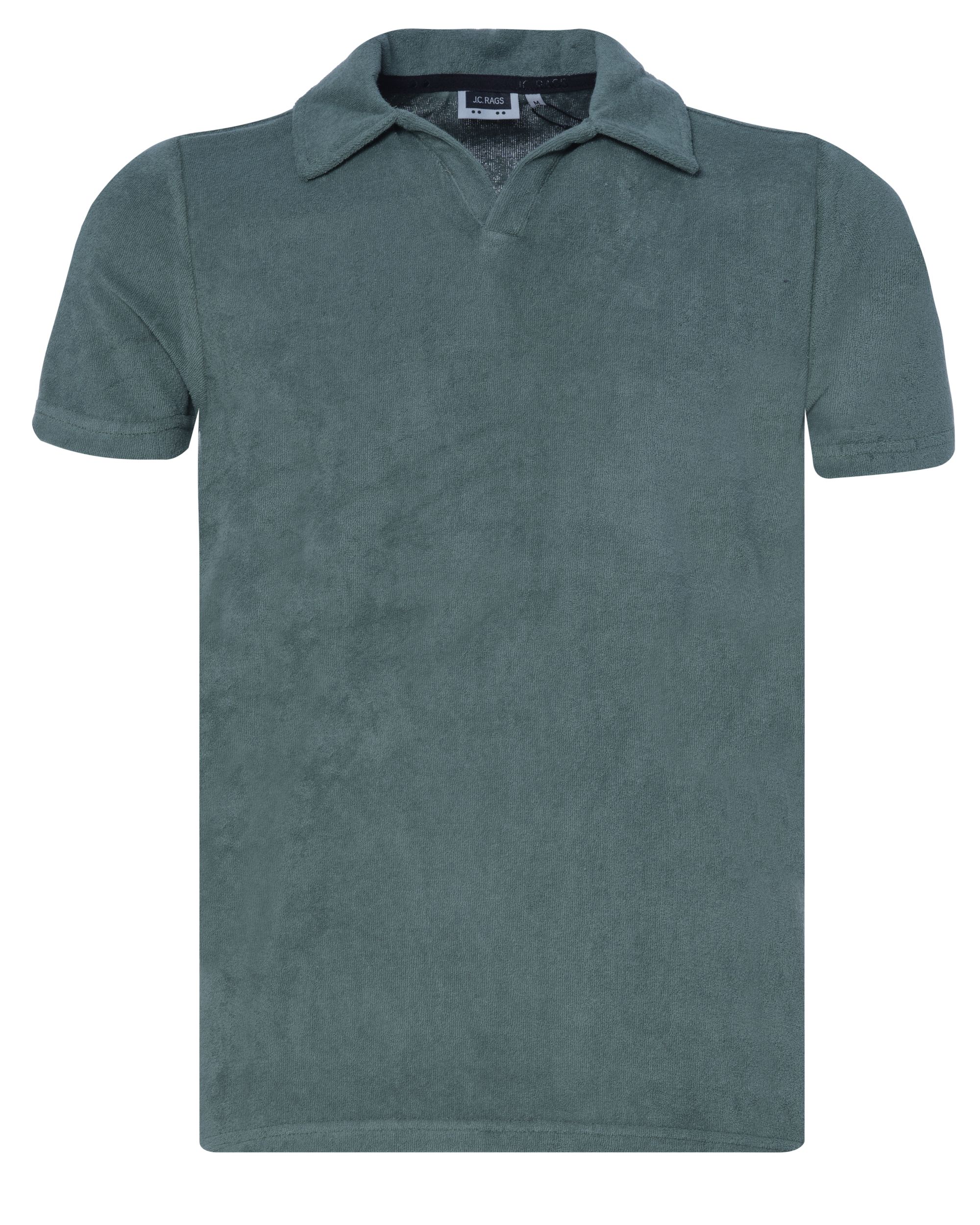 J.C. RAGS Clark Polo KM Flessengroen uni 073956-003-L