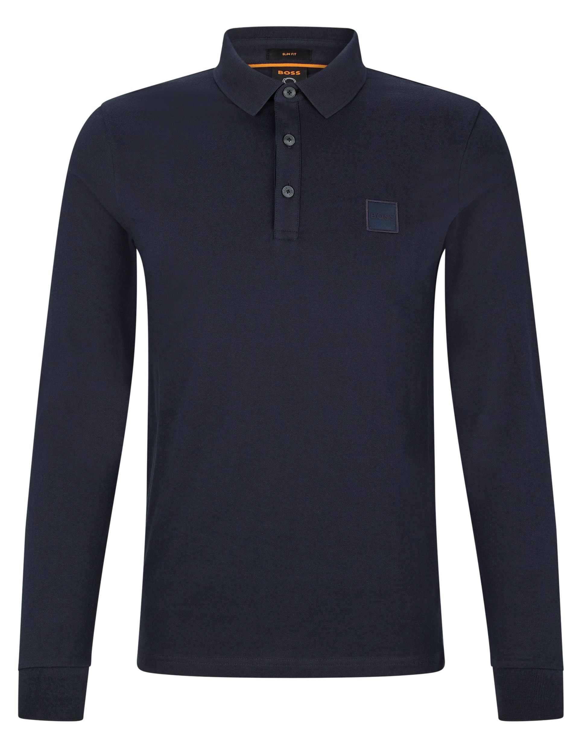 Hugo Boss Casual Passerby Polo LM Donker blauw 074035-001-L