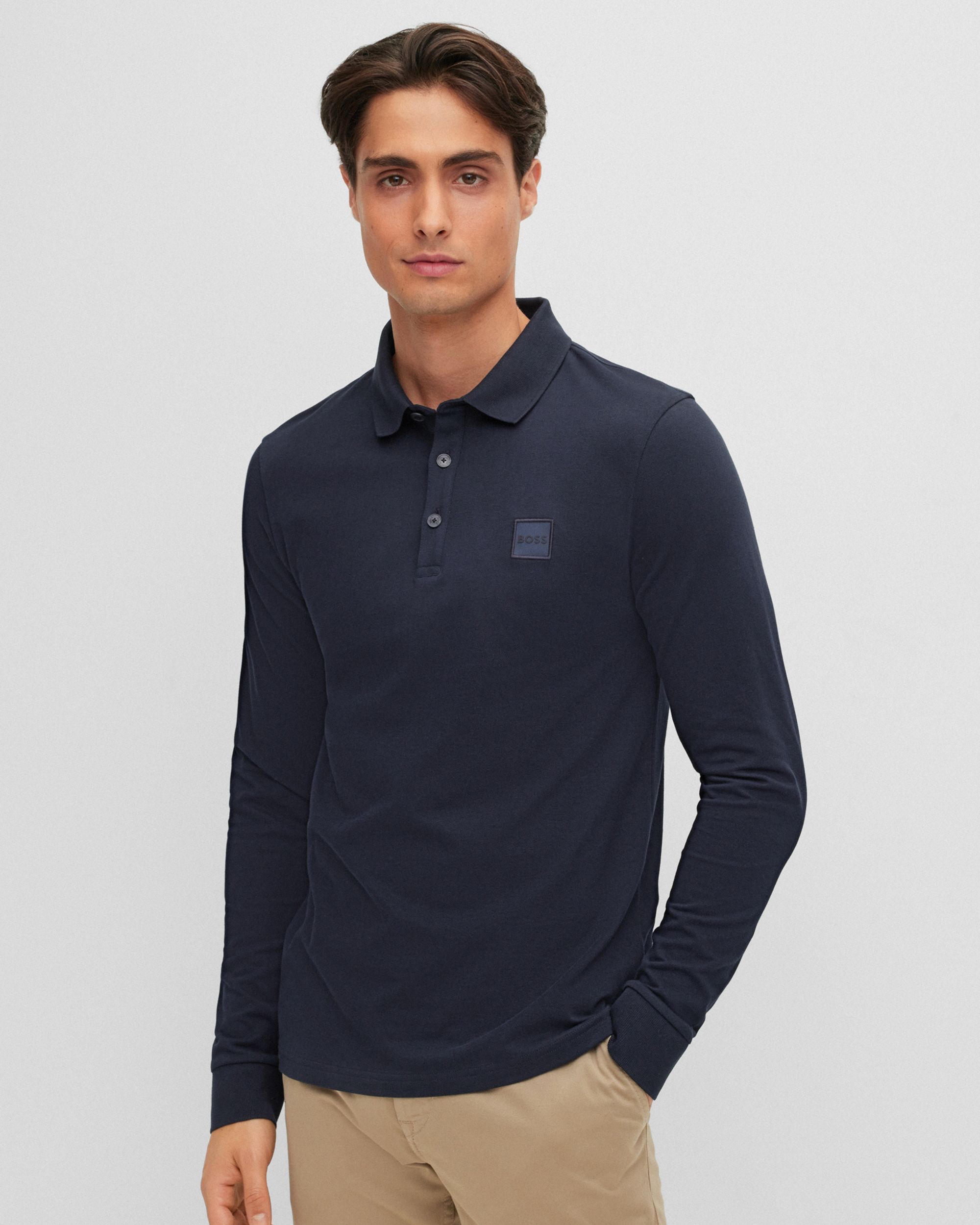 Hugo Boss Casual Passerby Polo LM Donker blauw 074035-001-L