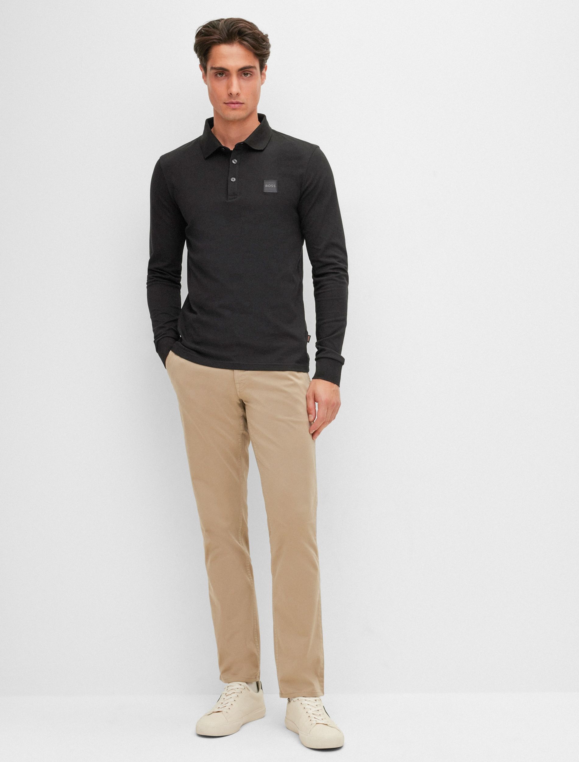 Hugo Boss Casual Passerby Polo LM Zwart 074040-001-L