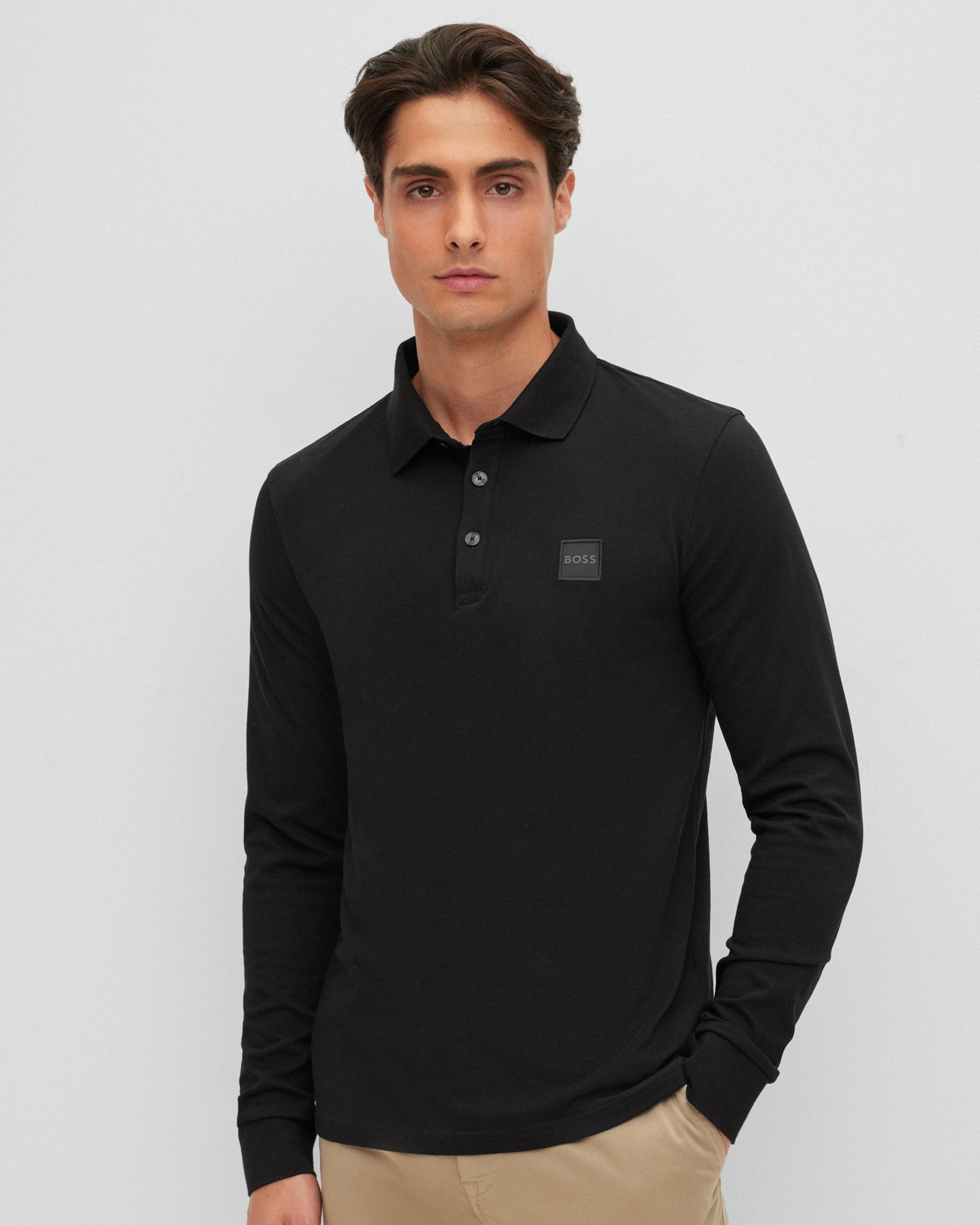 Boss Passerby Polo LM Zwart 074040-001-L