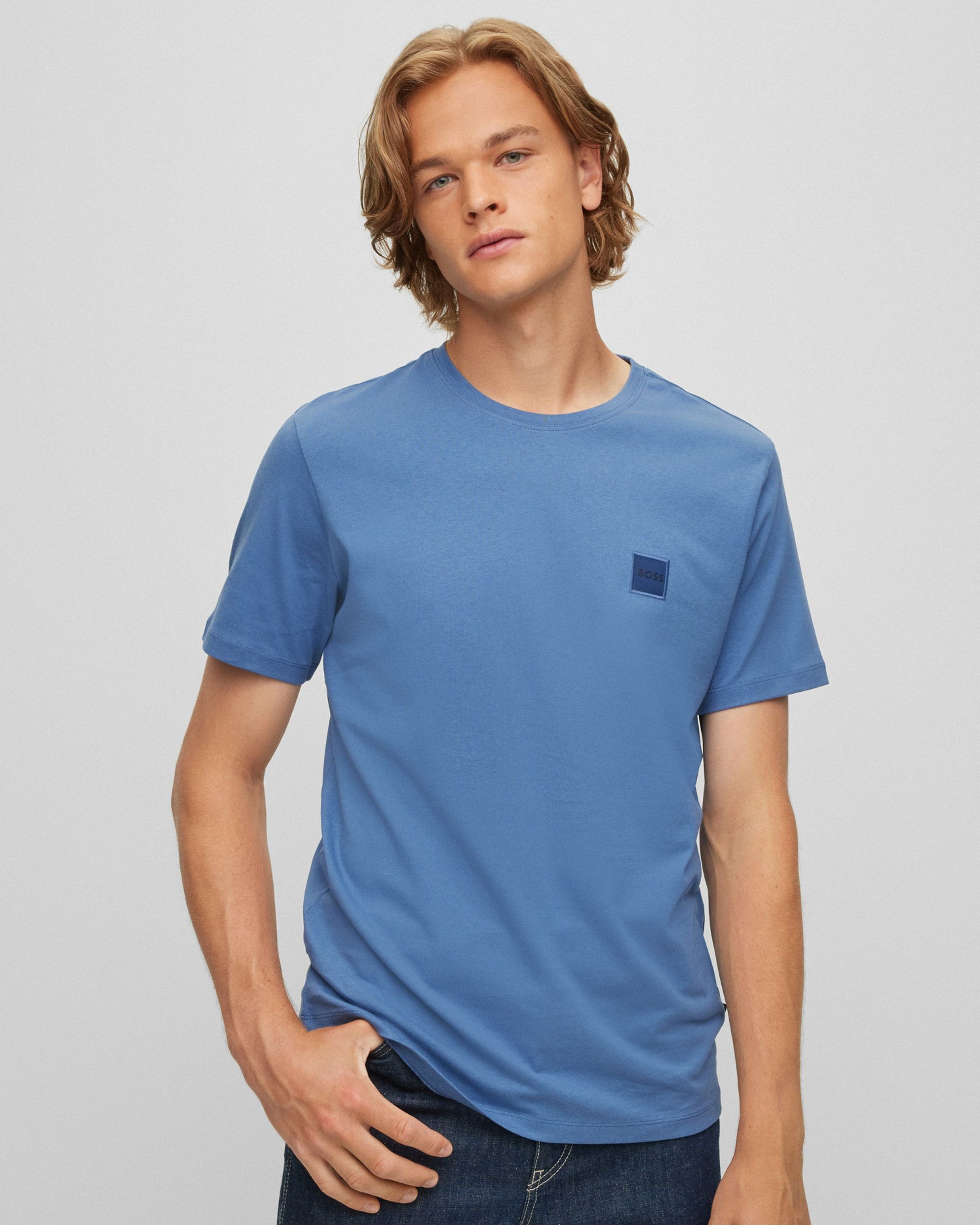 Boss Tales T-shirt KM Blauw 074042-001-L