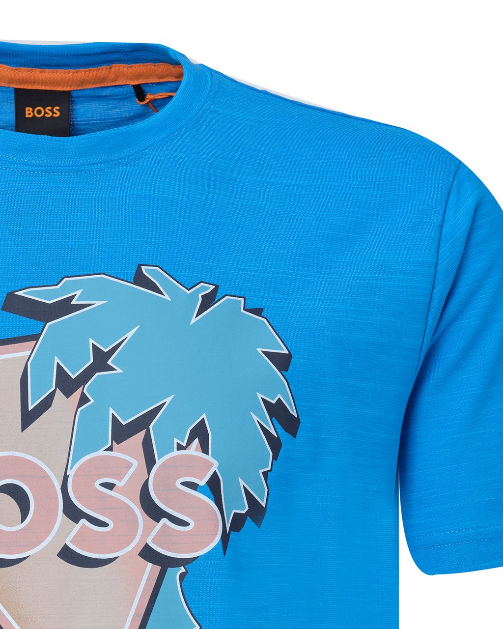 Hugo Boss Casual Tetrusted T-shirt KM Blauw 074054-001-L