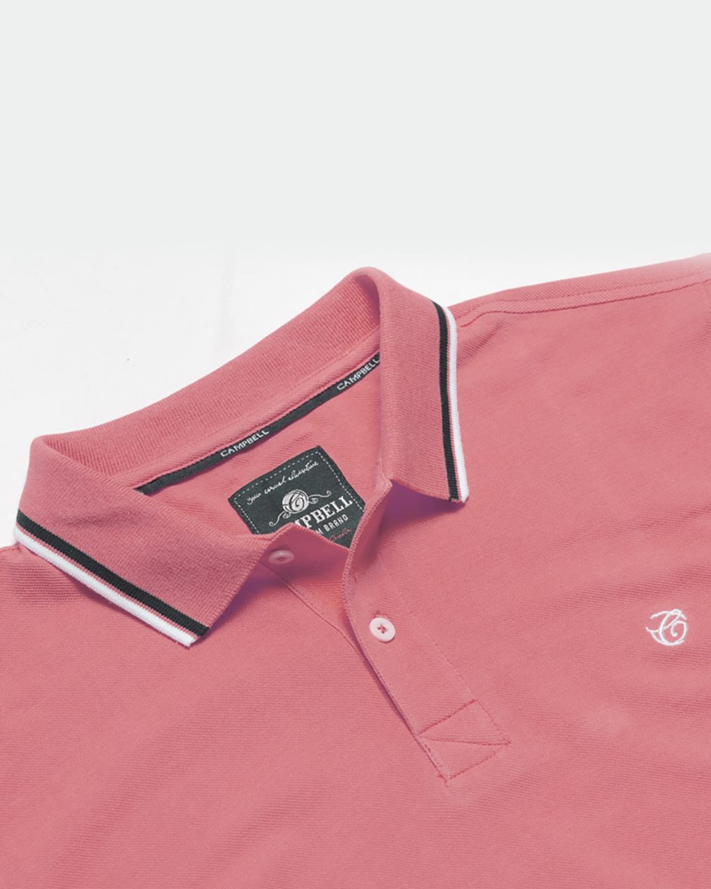 Campbell Classic Leicester Polo KM Roze uni 074096-001-L