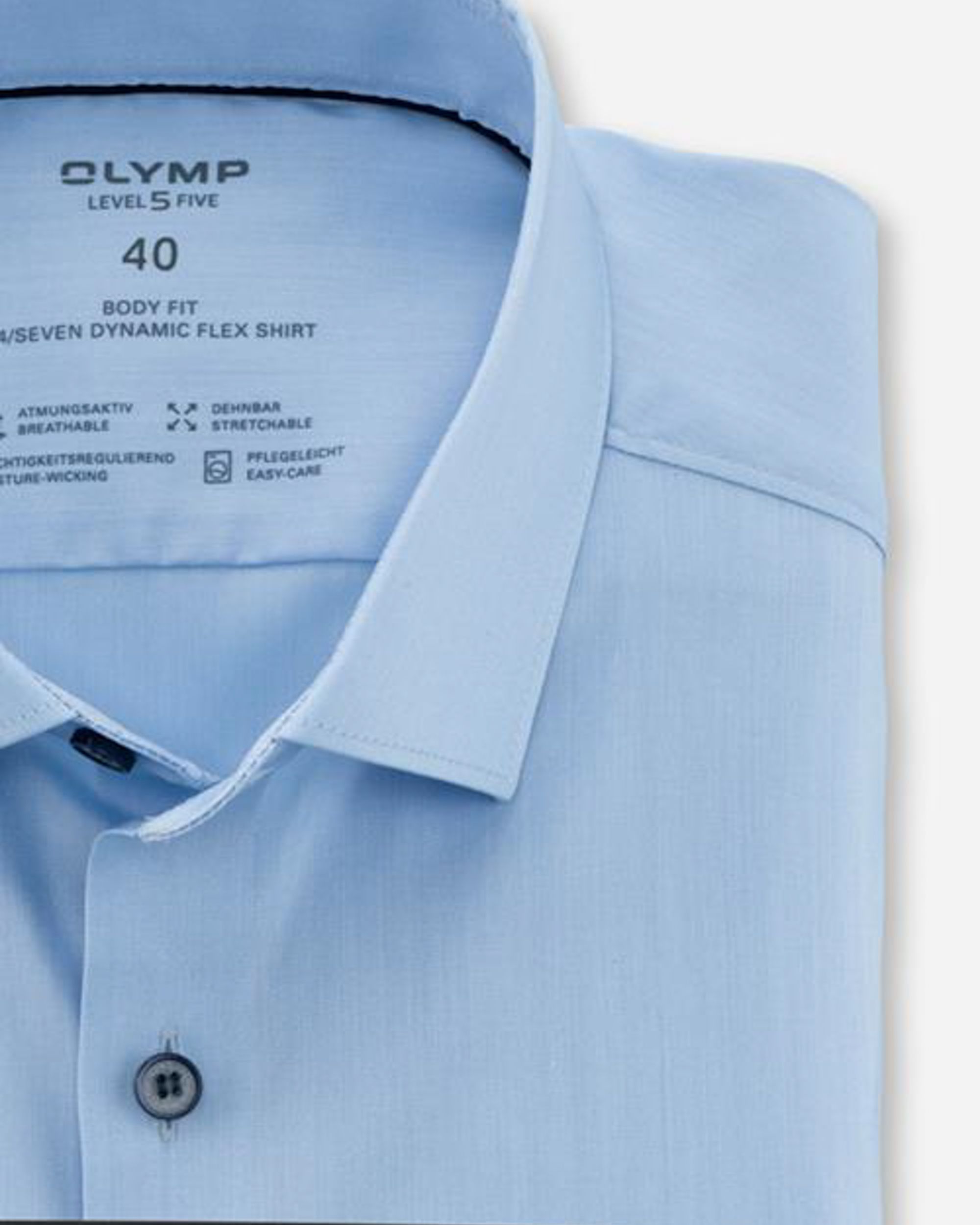 OLYMP 24/Seven Level 5 Overhemd LM Blauw 074114-001-37