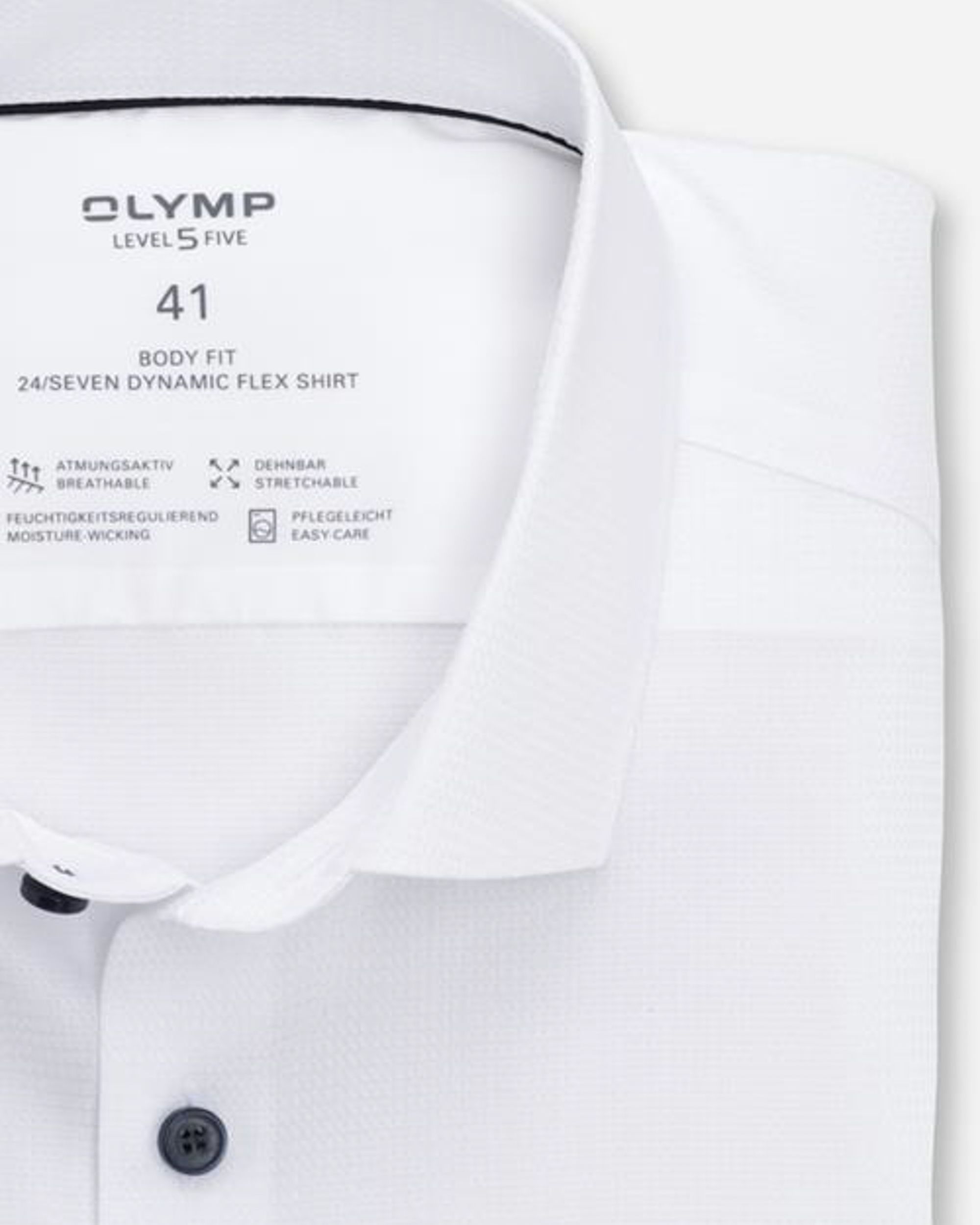 OLYMP 24/Seven Level 5 Overhemd LM Wit 074120-001-37