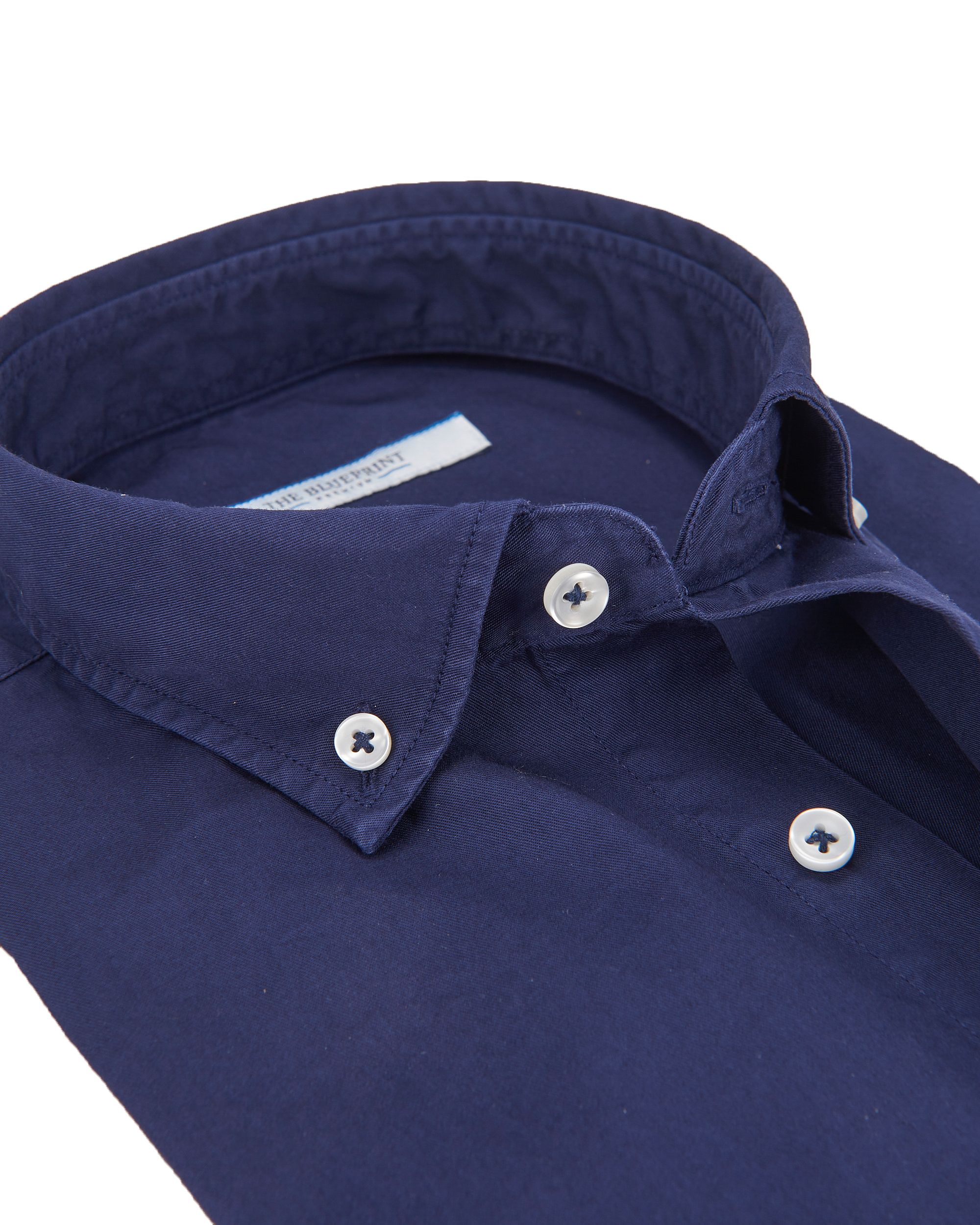 The BLUEPRINT Overhemd LM Donkerblauw uni 075032-001-L