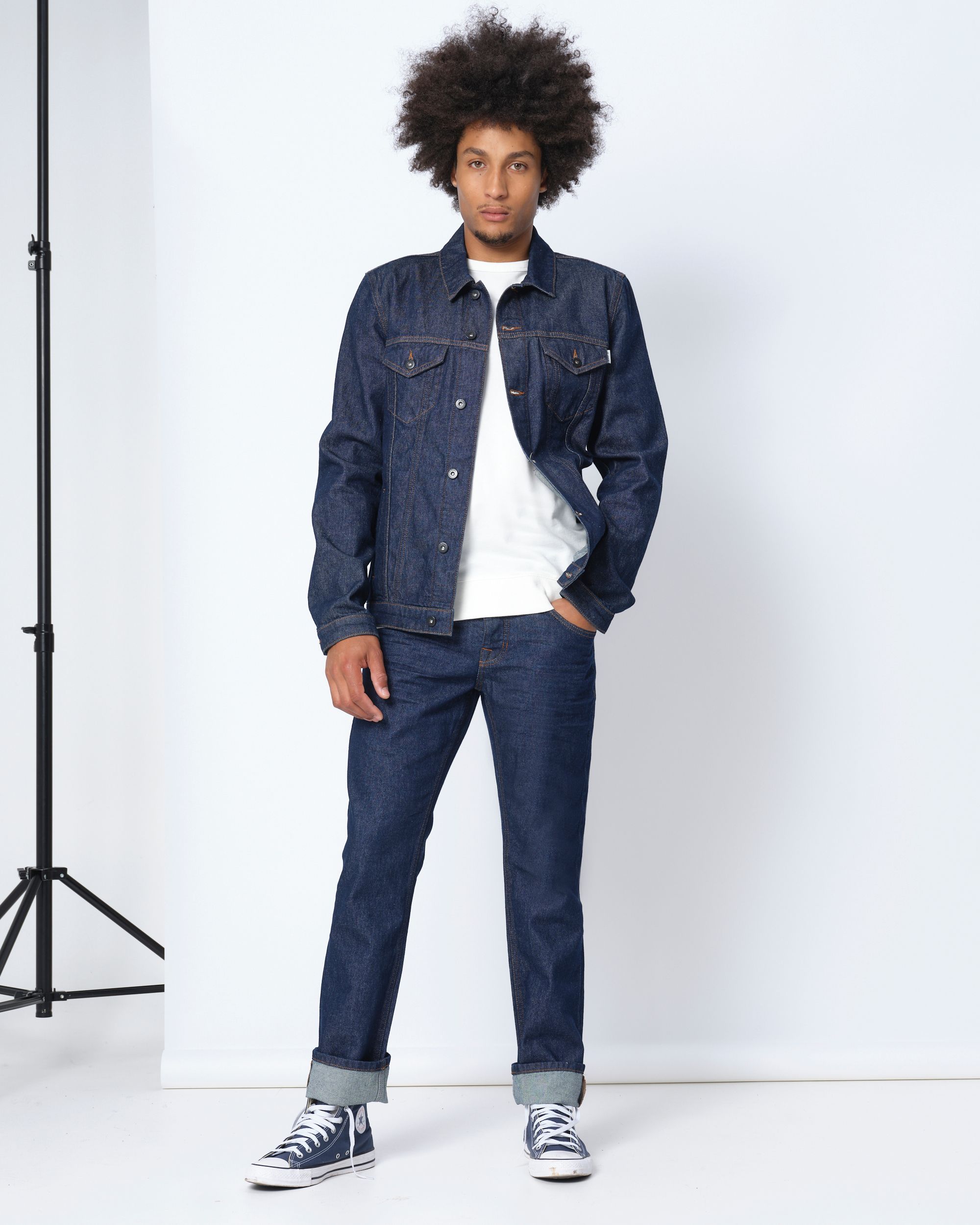 J.C. RAGS Denim Jack Donkerblauw uni 075284-001-L