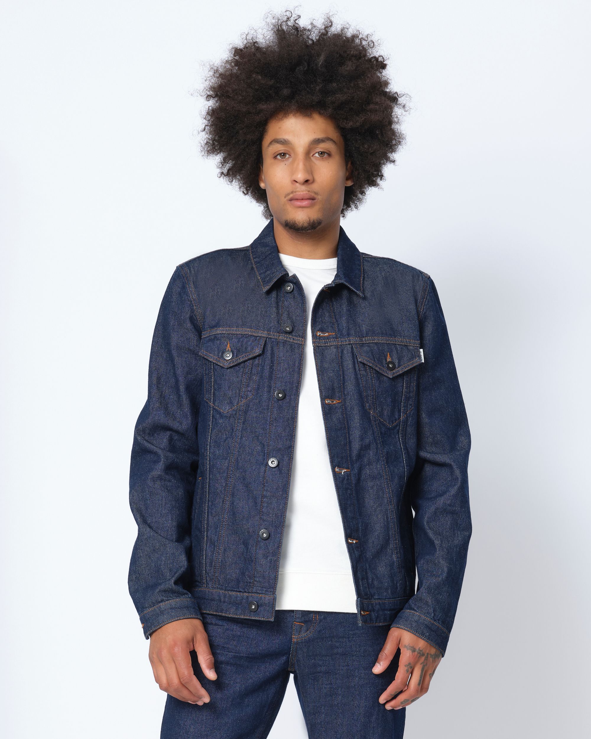 J.C. RAGS Denim Jack Donkerblauw uni 075284-001-L