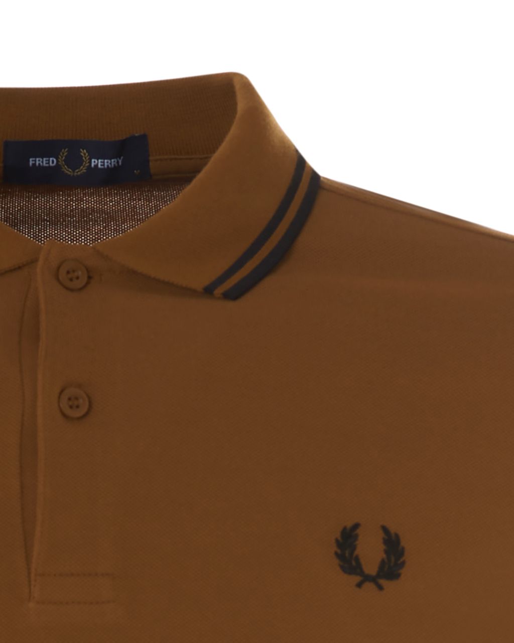 Fred Perry Twin Tipped Shirt KM Bruin 075322-001-L