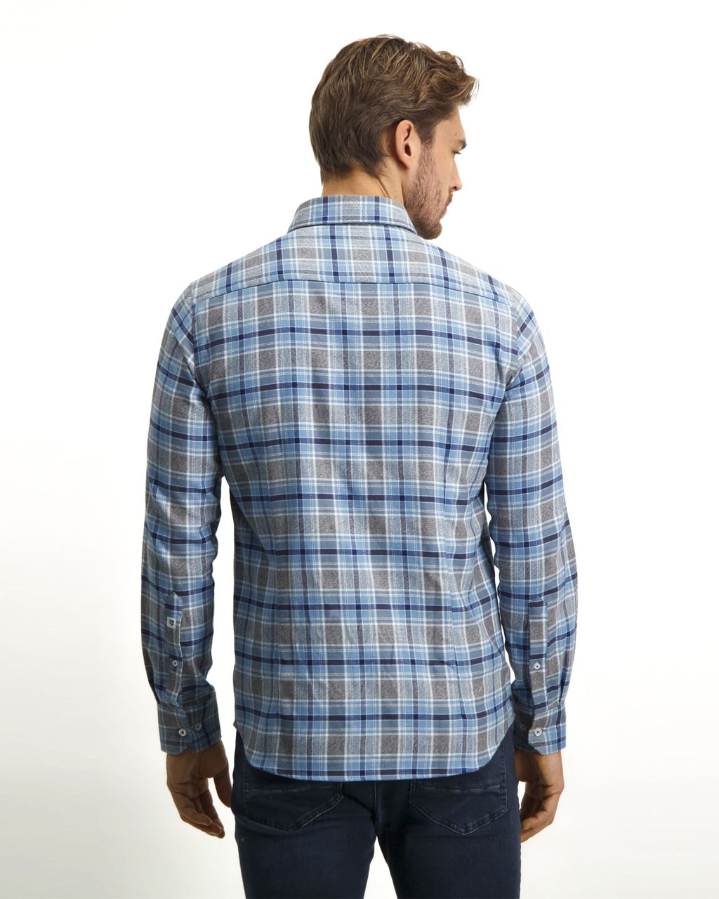 State of Art Casual Overhemd LM Blauw 075342-001-4XL