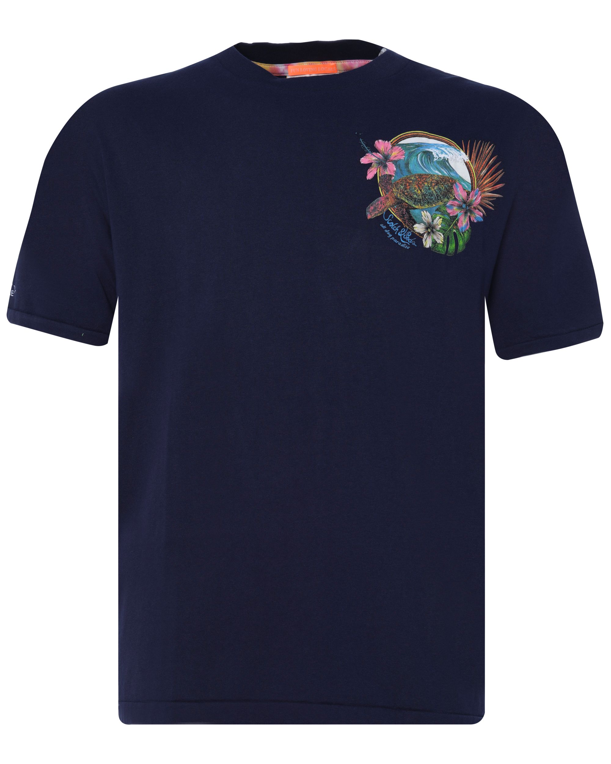 Scotch & Soda T-shirt KM Donker blauw 075552-001-L