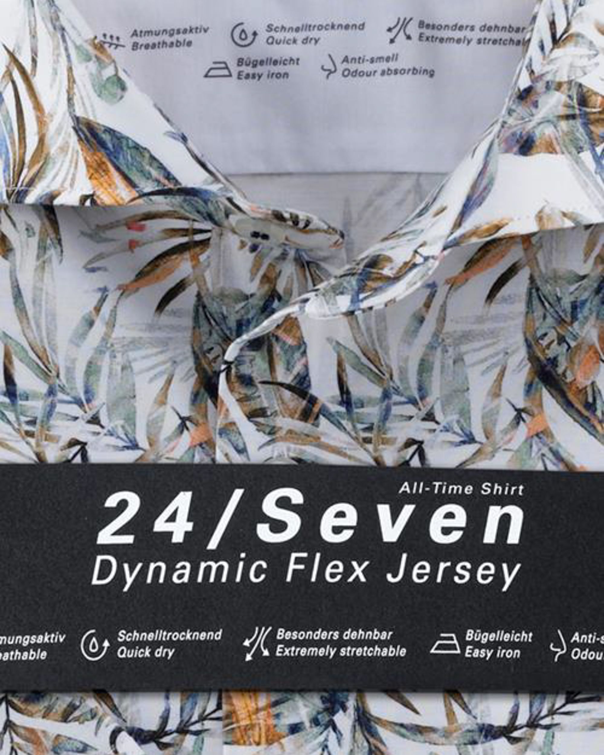 OLYMP 24/Seven Level 5 Overhemd KM Beige 075694-001-37
