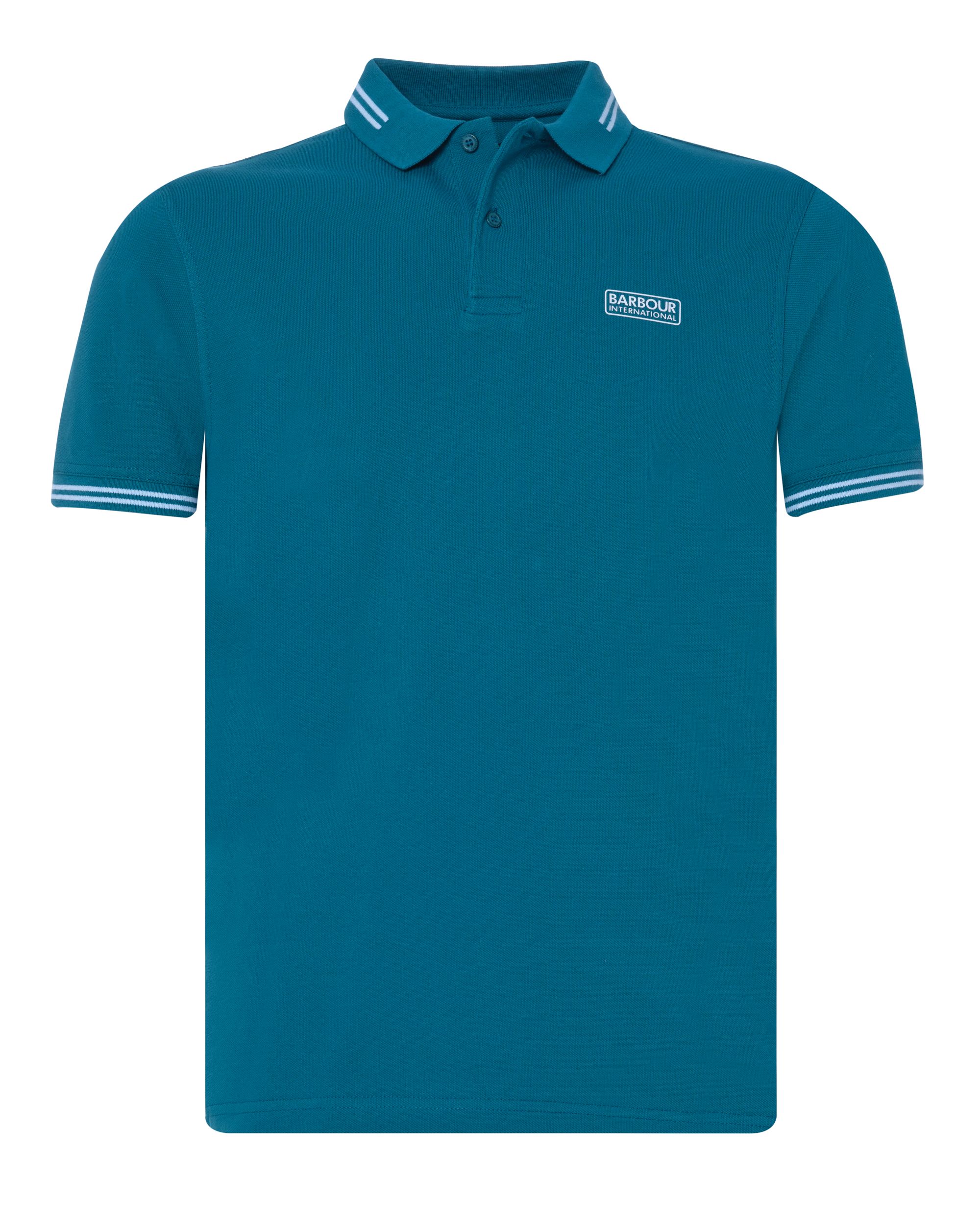 Barbour International Essential tipped Polo KM Groen 075712-001-L