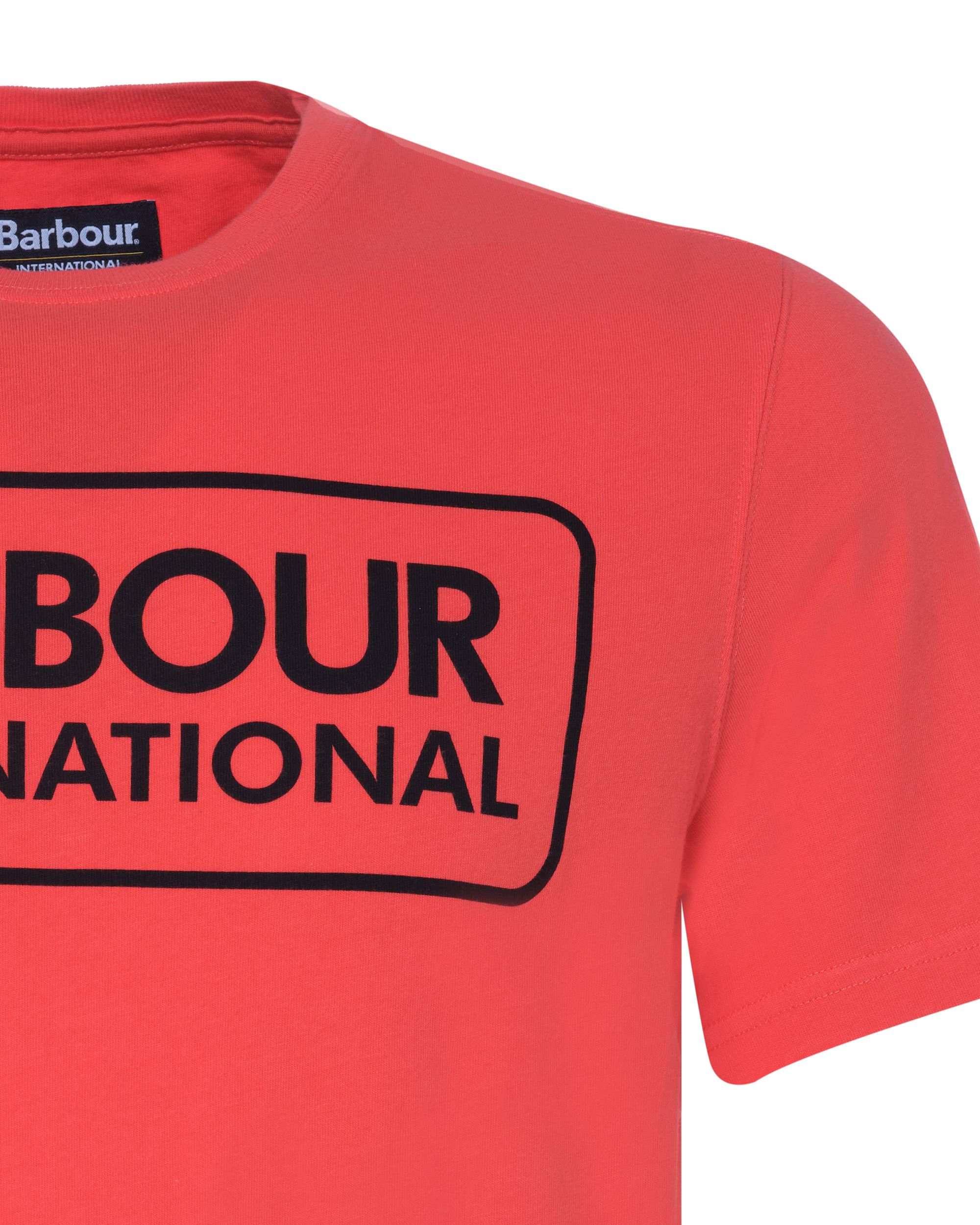 Barbour International Essential Logo T-shirt KM Oranje 075721-001-L