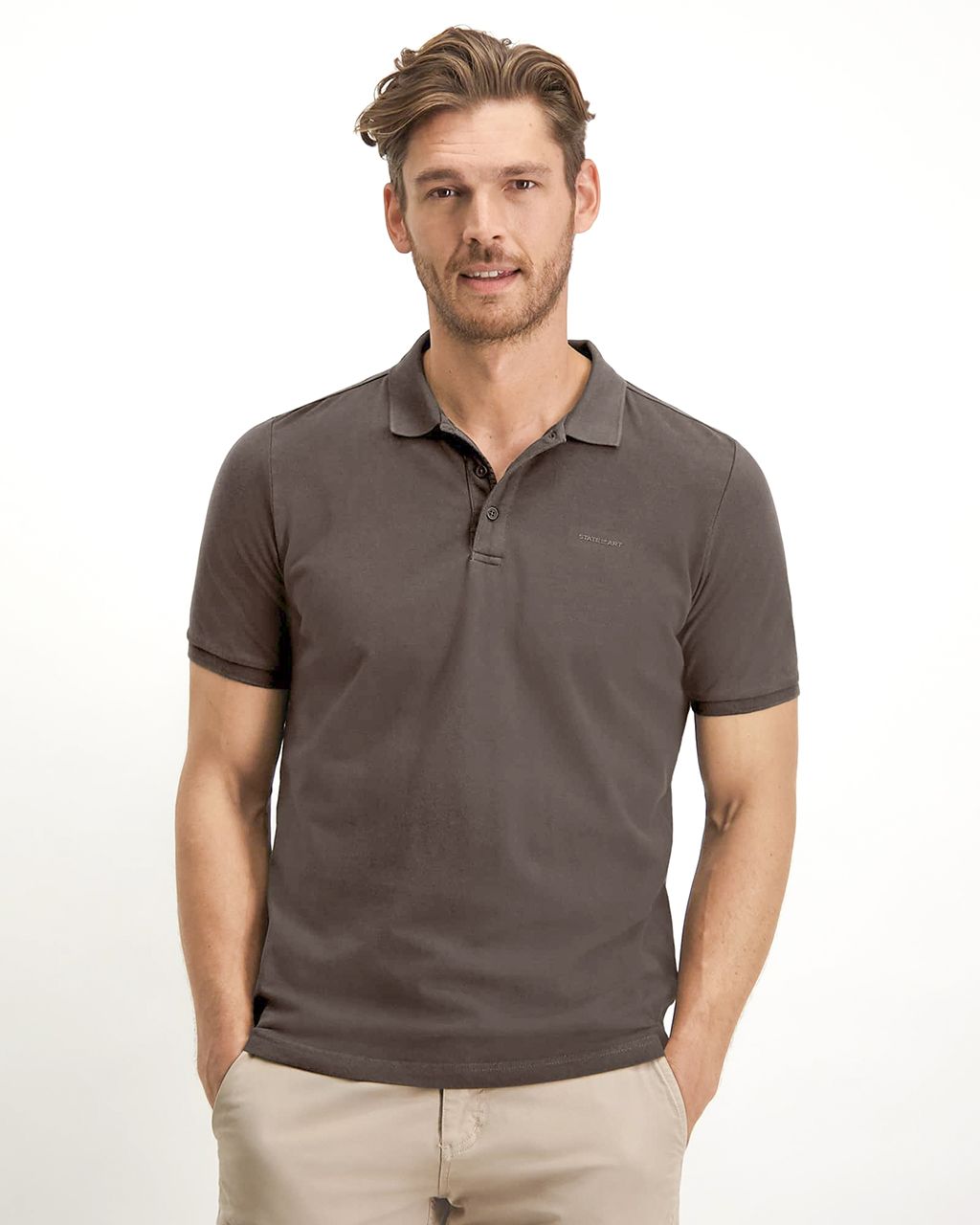 State of Art Polo KM Donker bruin 075973-001-4XL