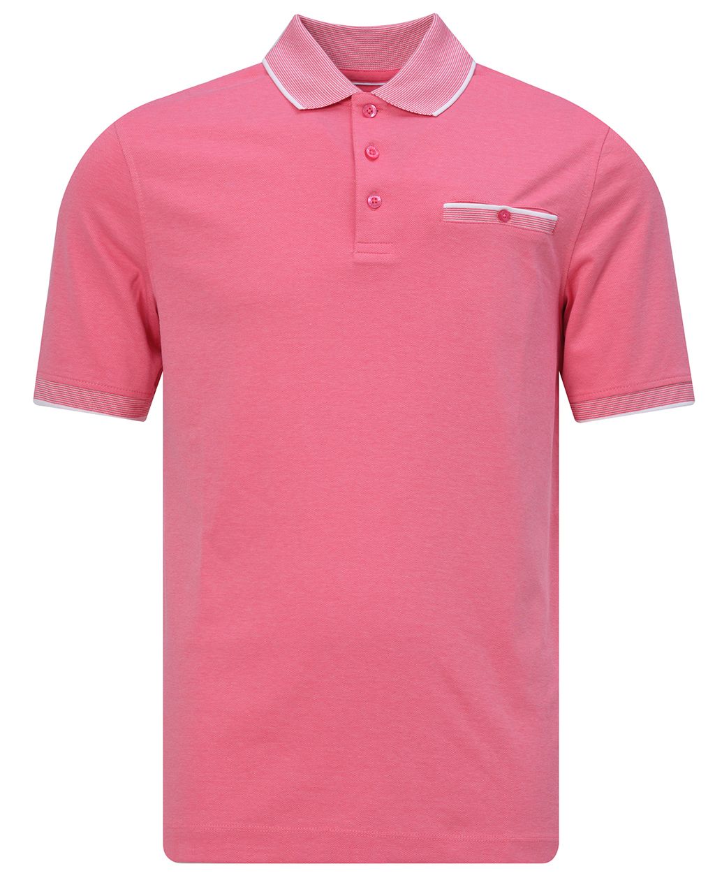 Bugatti clothing Polo KM Roze 076278-001-L