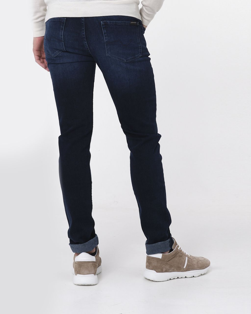 7 For All Mankind Slimmy Tapered Jeans Donker blauw 076336-001-30