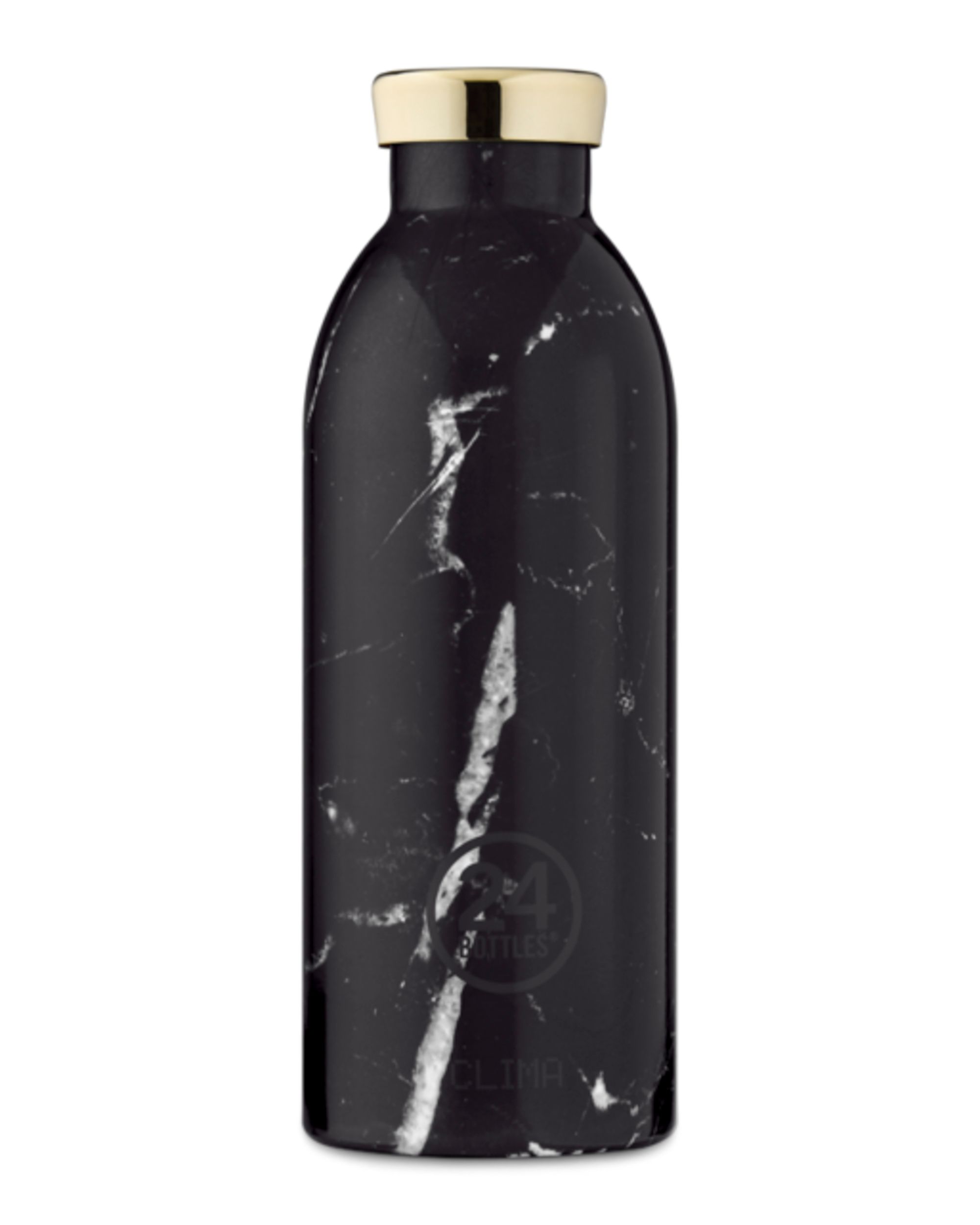 24 Bottles Clima Bottle 500ml Marble Black Zwart 076366-001-0