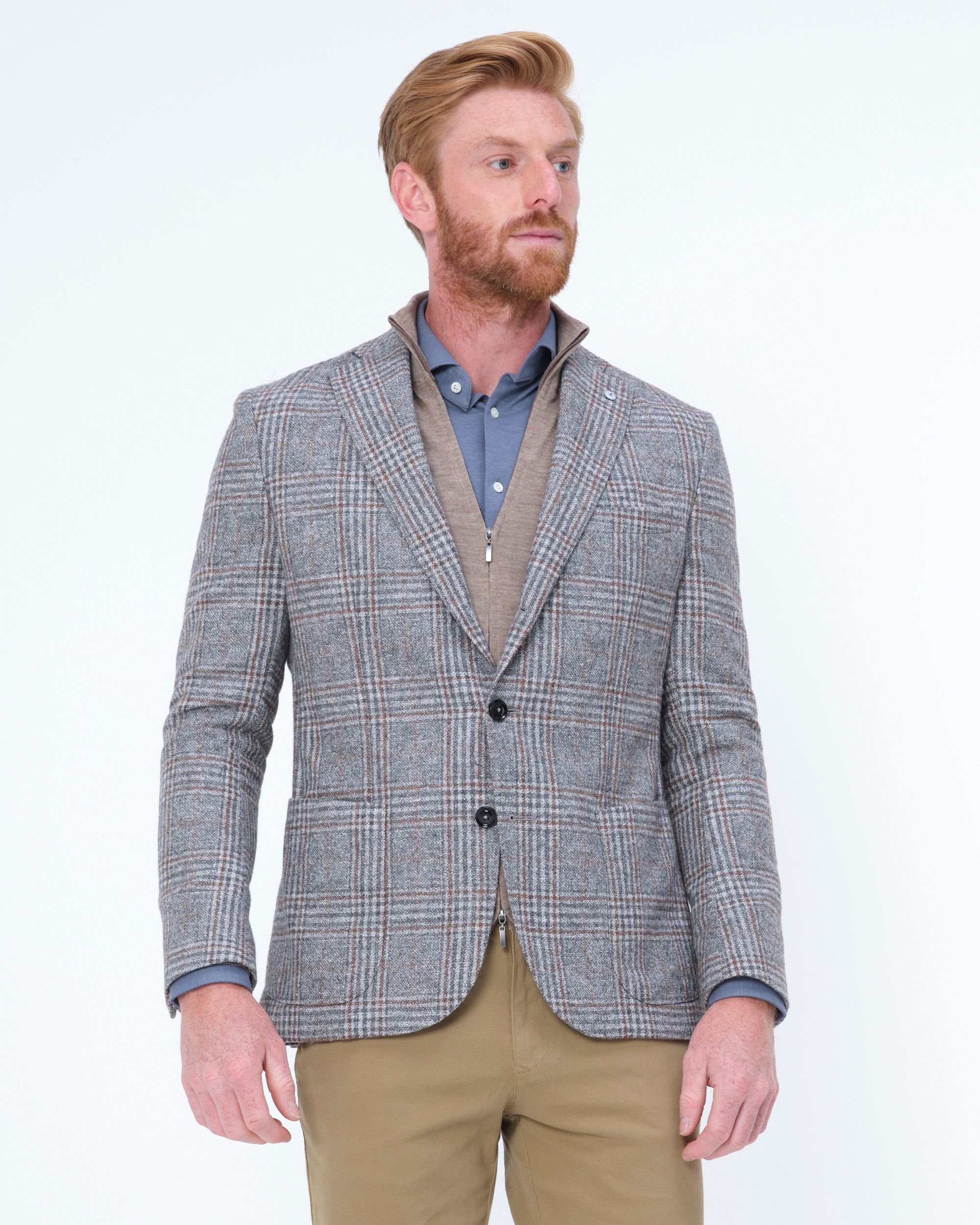 Dutch Dandies Damon Colbert Beige grote ruit 076504-001-46