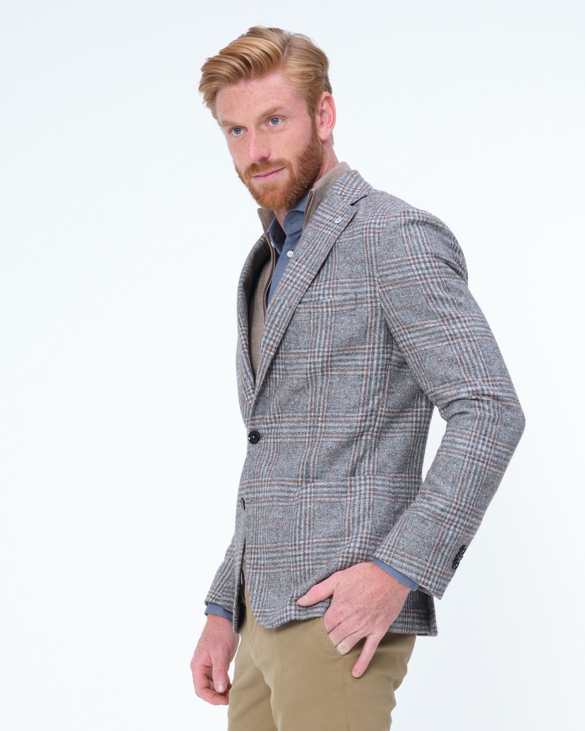 Dutch Dandies Damon Colbert Beige grote ruit 076504-001-46
