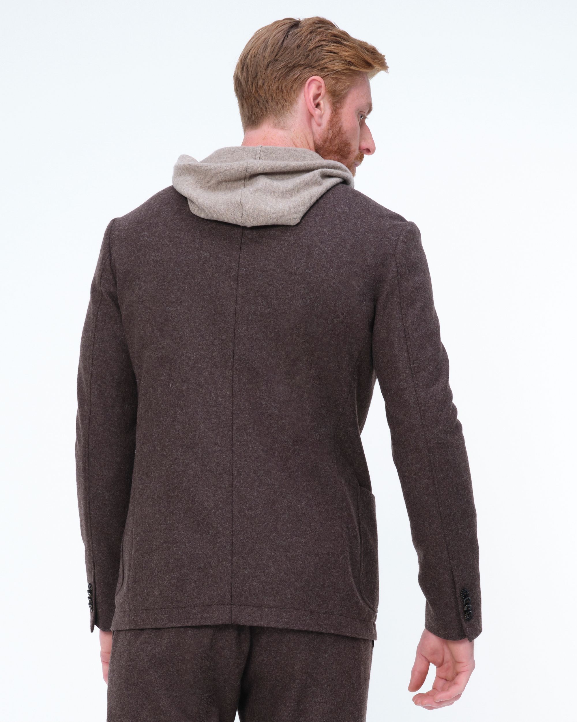 Dutch Dandies Stravo Mix & Match Colbert Donkerbruin uni 076520-001-46