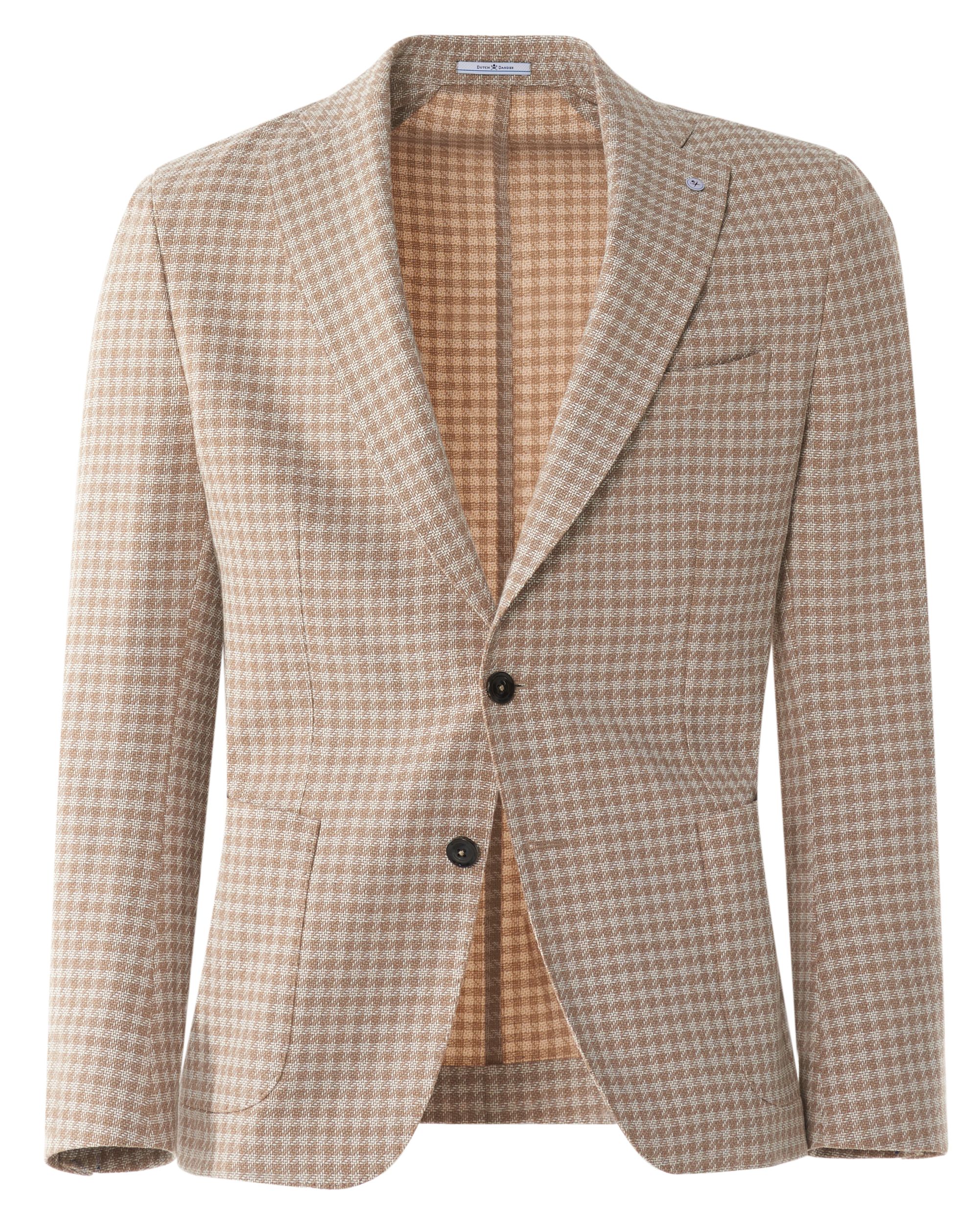 Dutch Dandies DD153 Colbert Licht bruin kleine ruit 076527-001-46