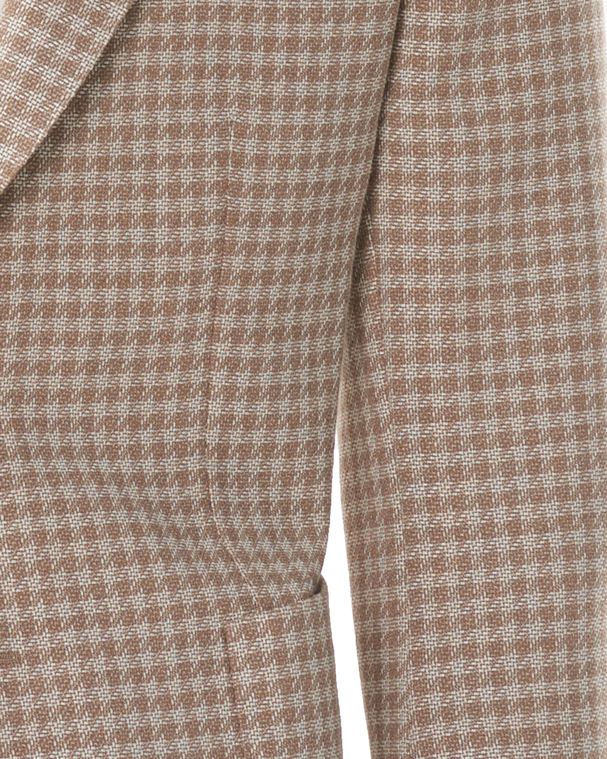 Dutch Dandies DD153 Colbert Licht bruin kleine ruit 076527-001-46