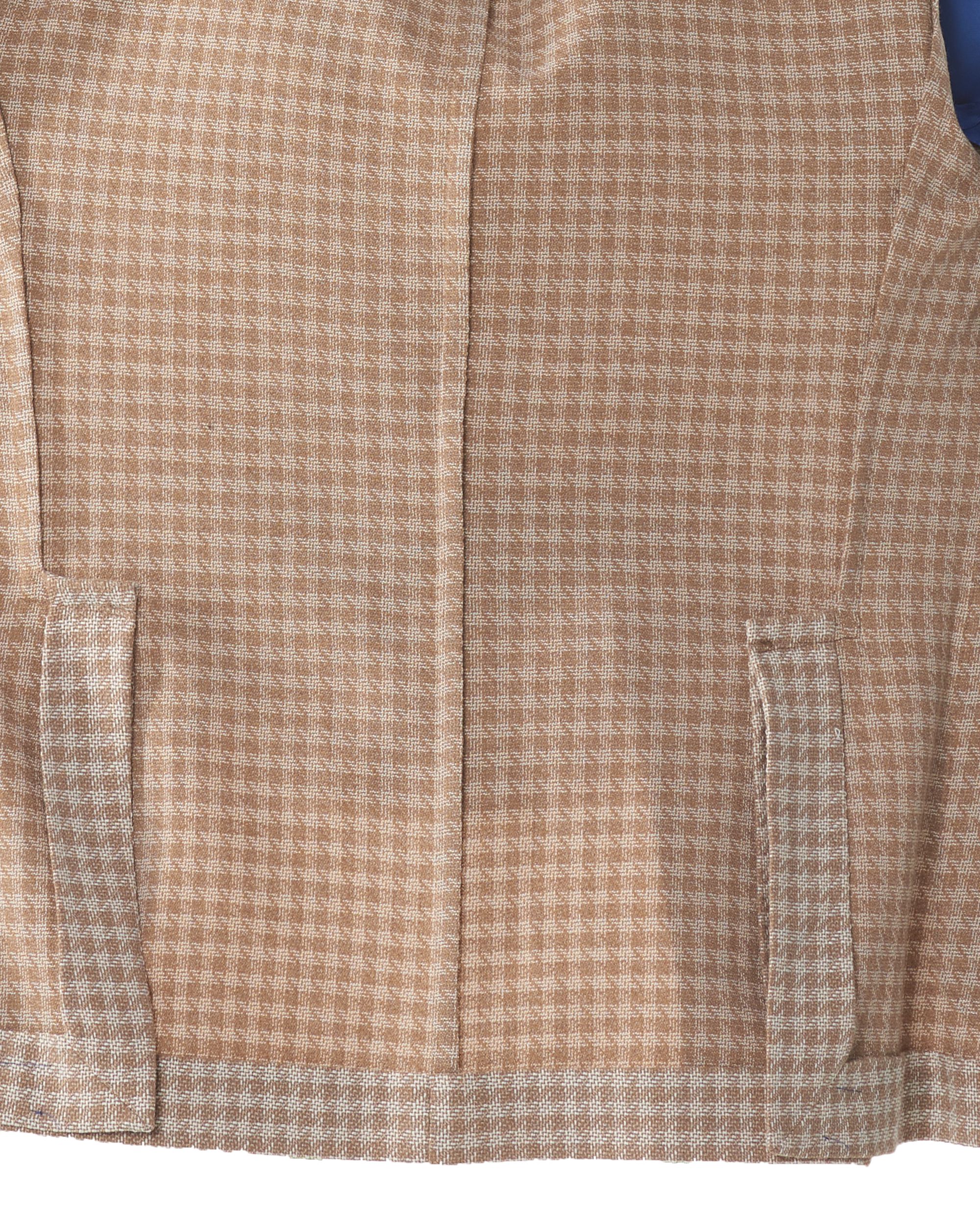 Dutch Dandies DD153 Colbert Licht bruin kleine ruit 076527-001-46