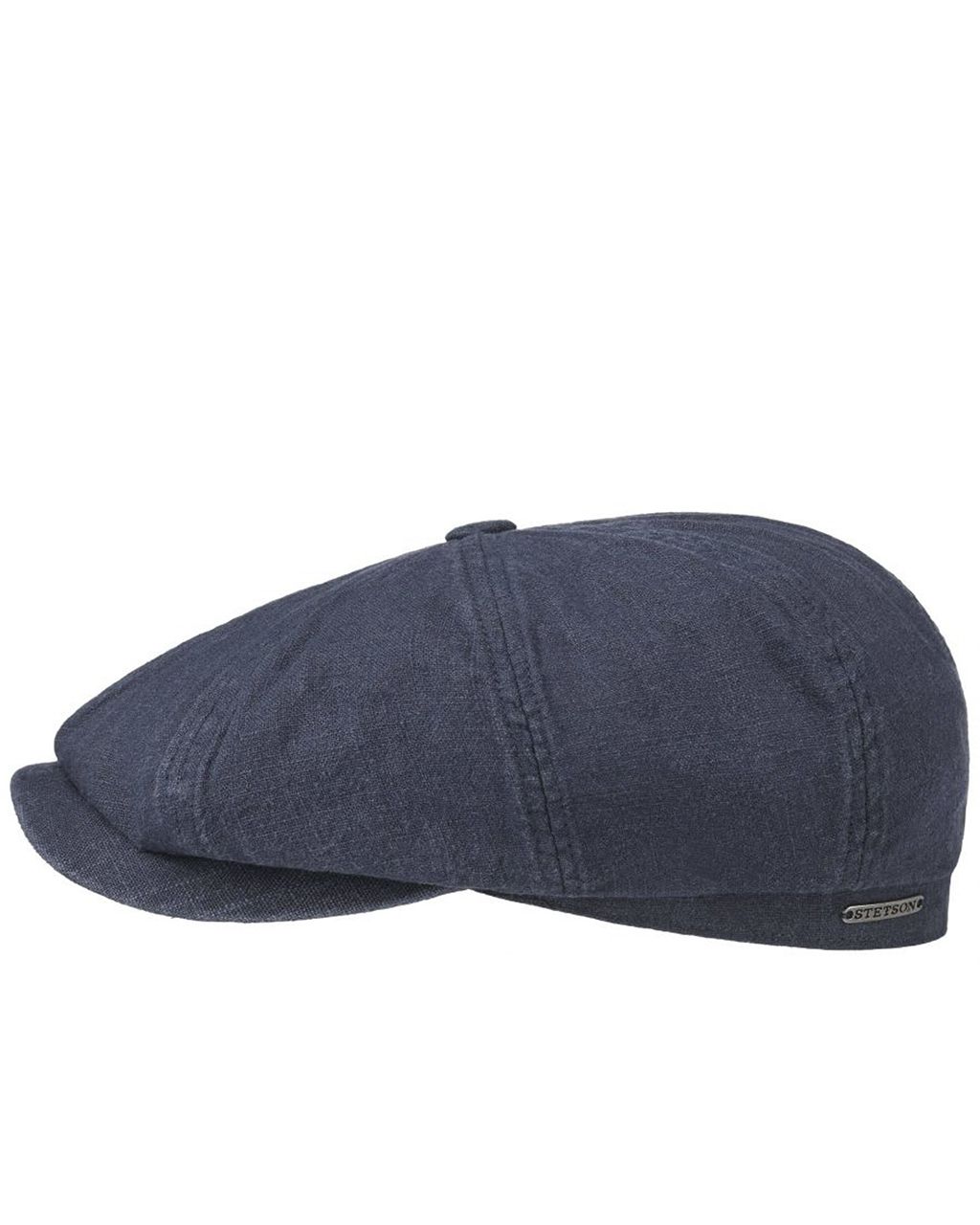 Stetson Hatteras Linnen Flat Cap Donker blauw 076646-001-57