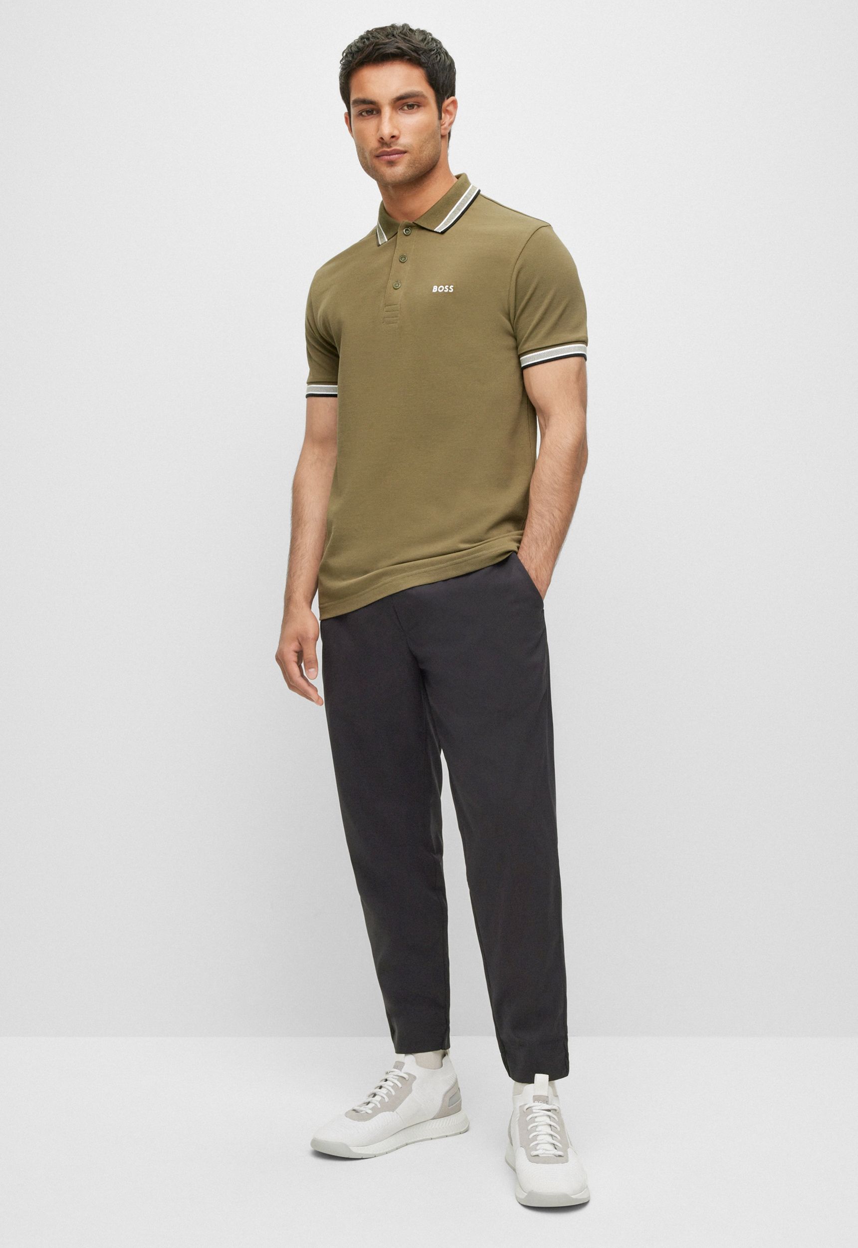 Hugo Boss Leisure Paddy Polo KM Groen 076744-001-L