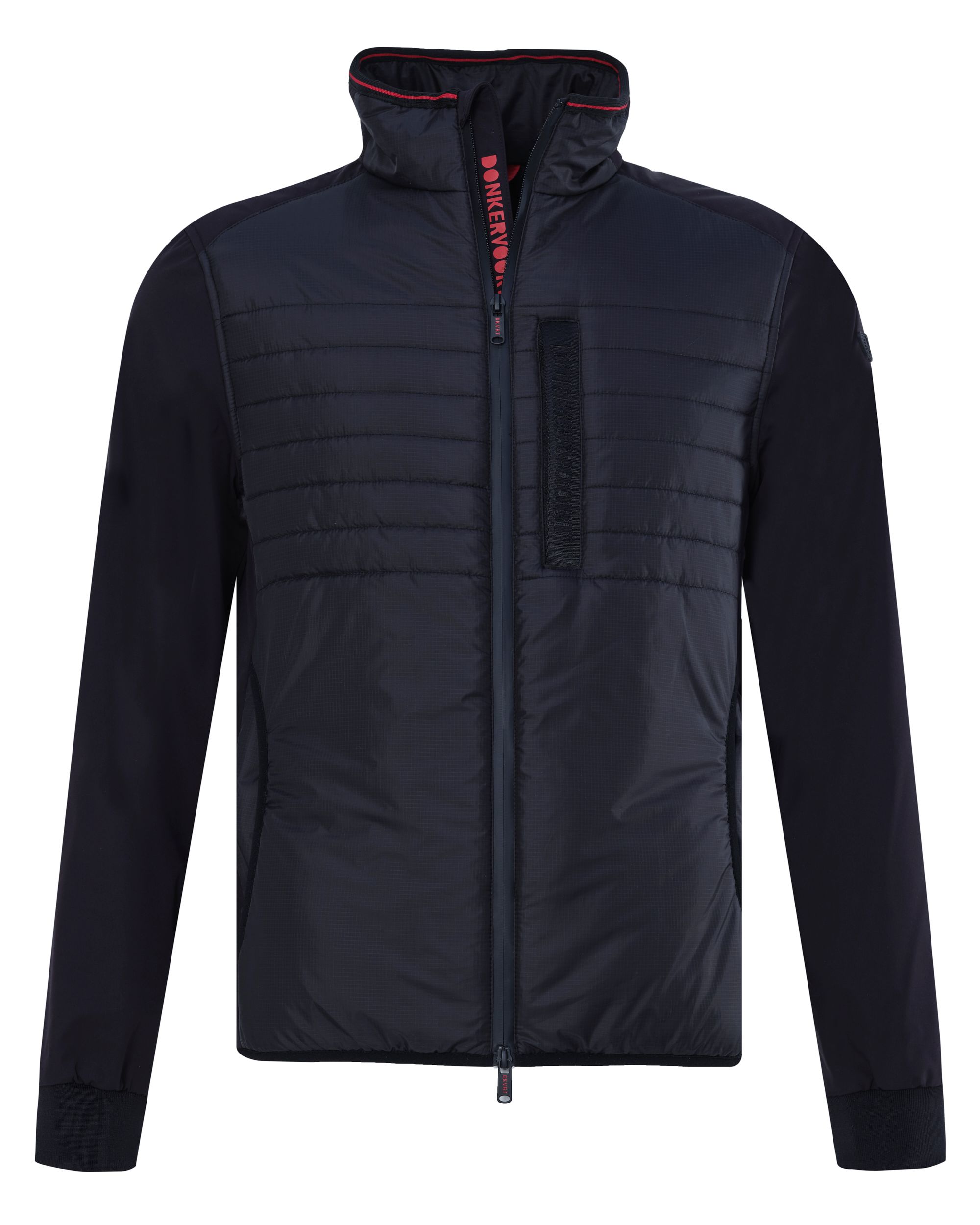 Donkervoort Gewatteerde jas Zwart uni 077544-001-L