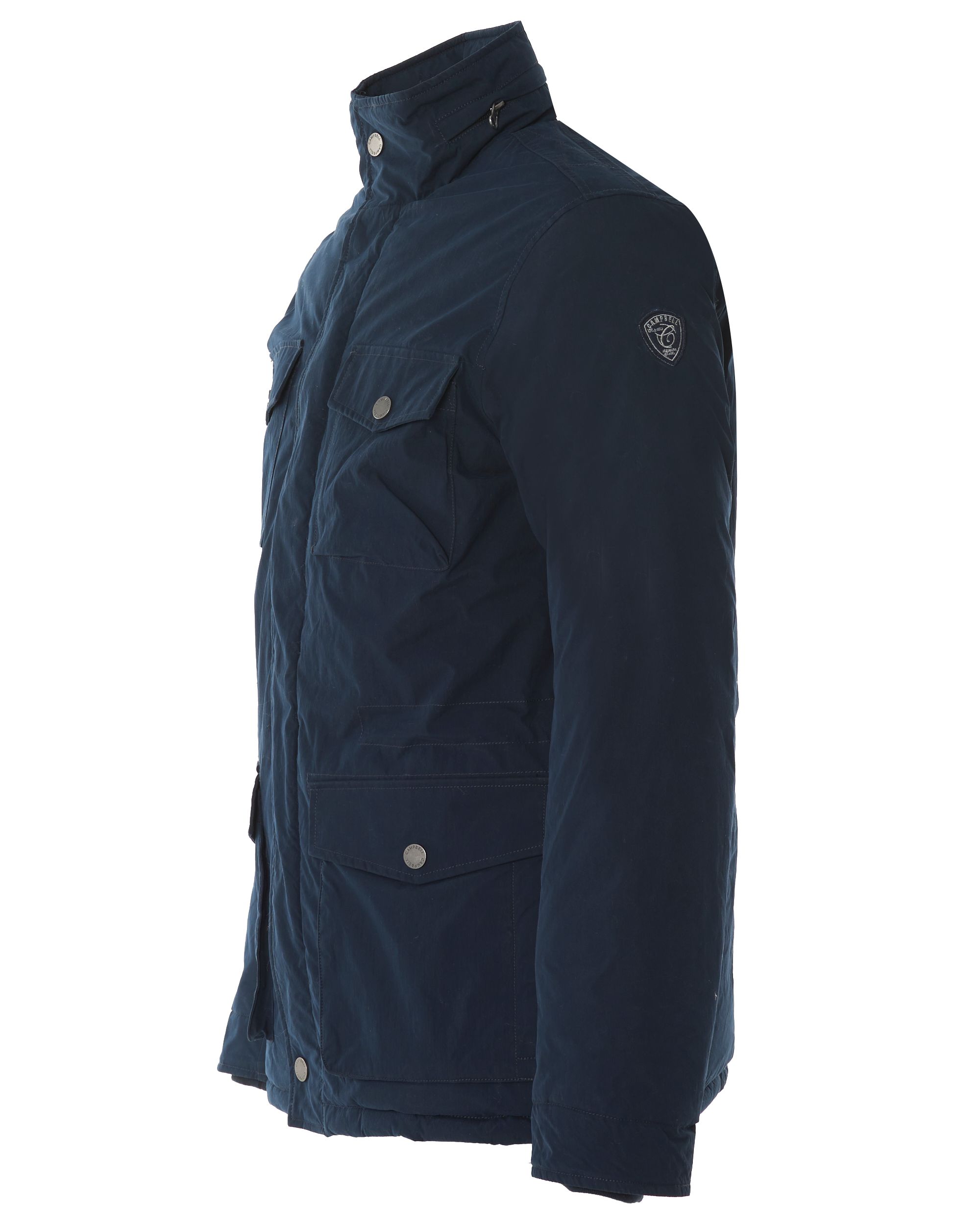 Campbell Charleston Gewatteerde jas Donkerblauw uni 077551-002-L