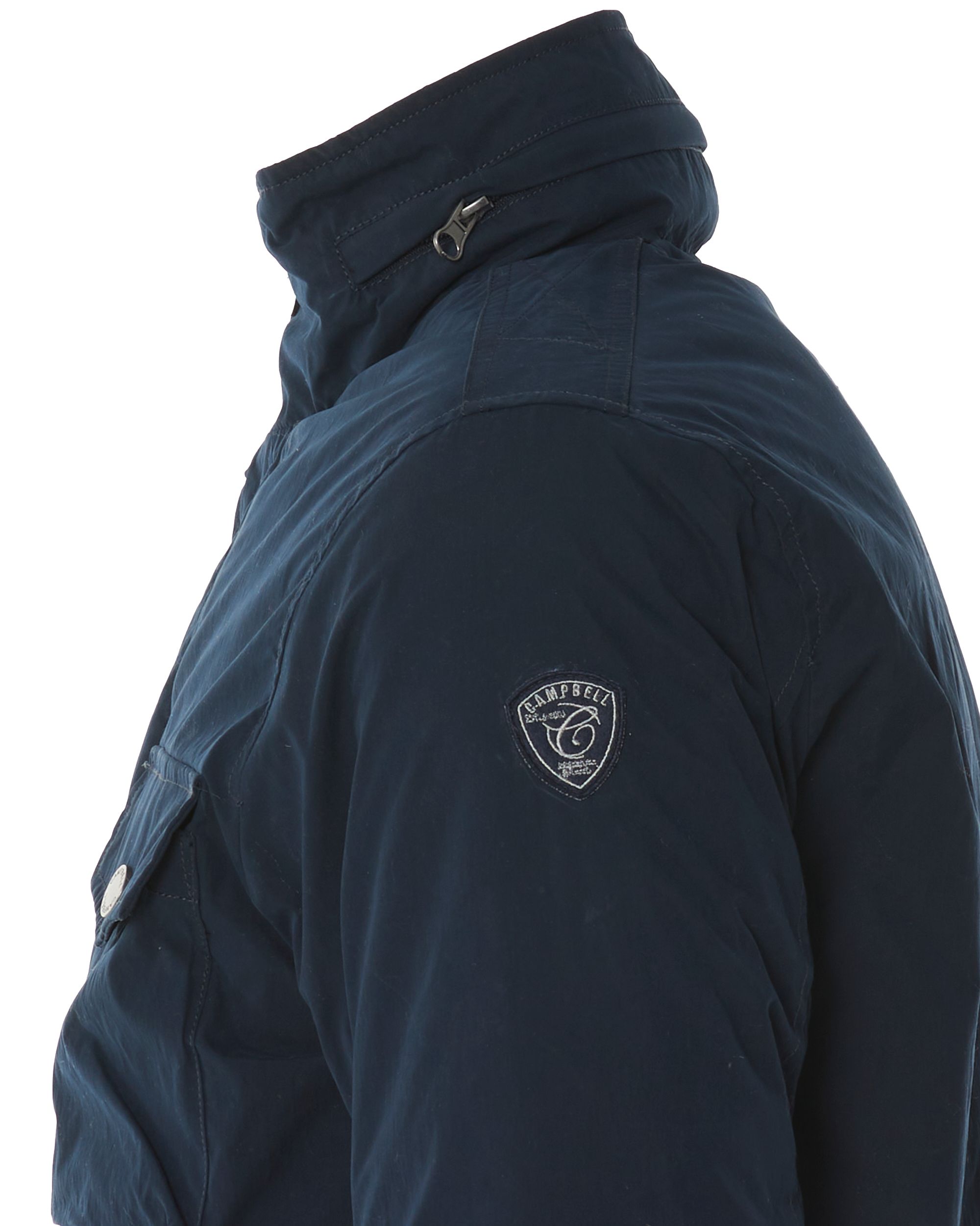 Campbell Charleston Gewatteerde jas Donkerblauw uni 077551-002-L