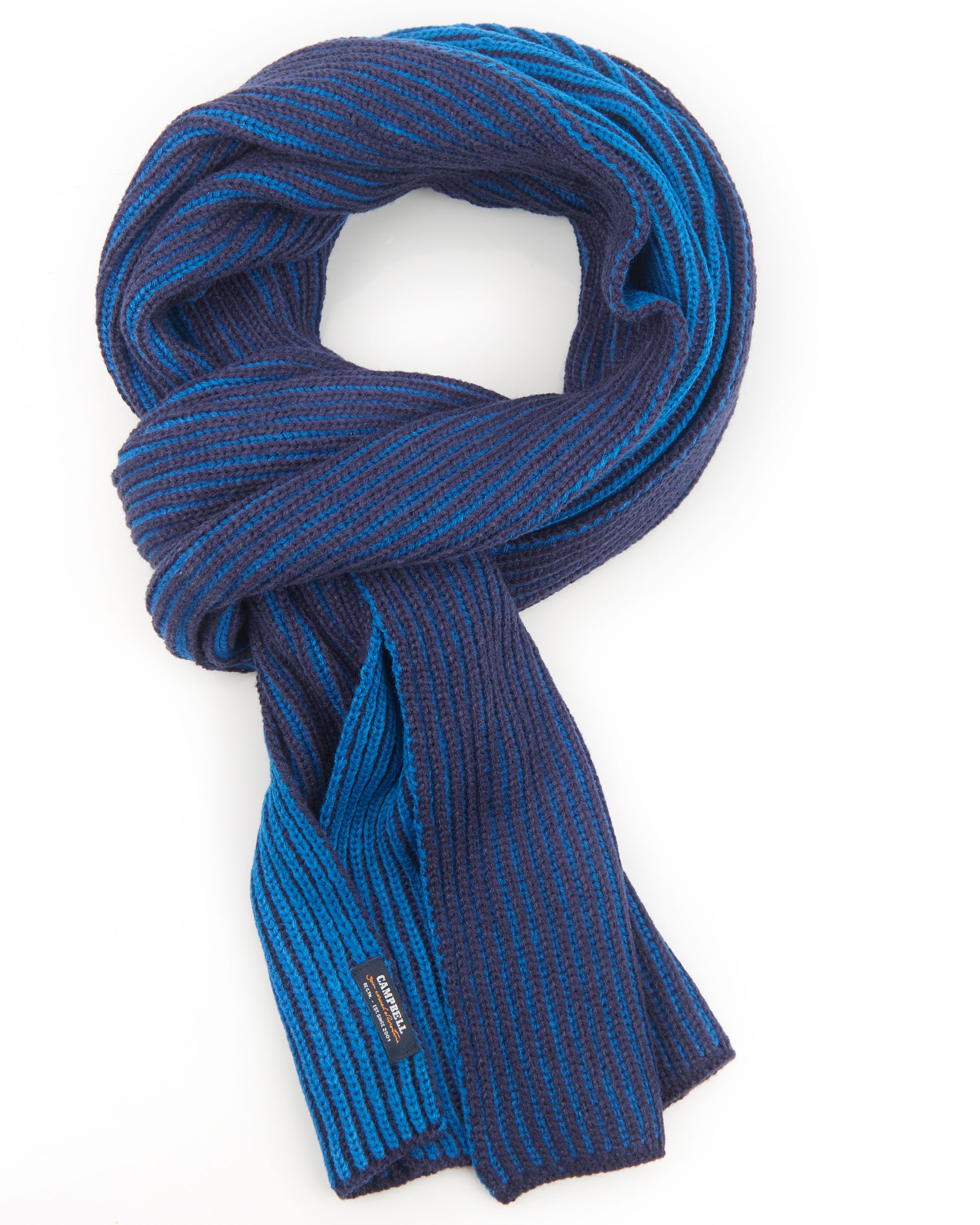 Campbell Sjaal Aqua streep 077560-001-0