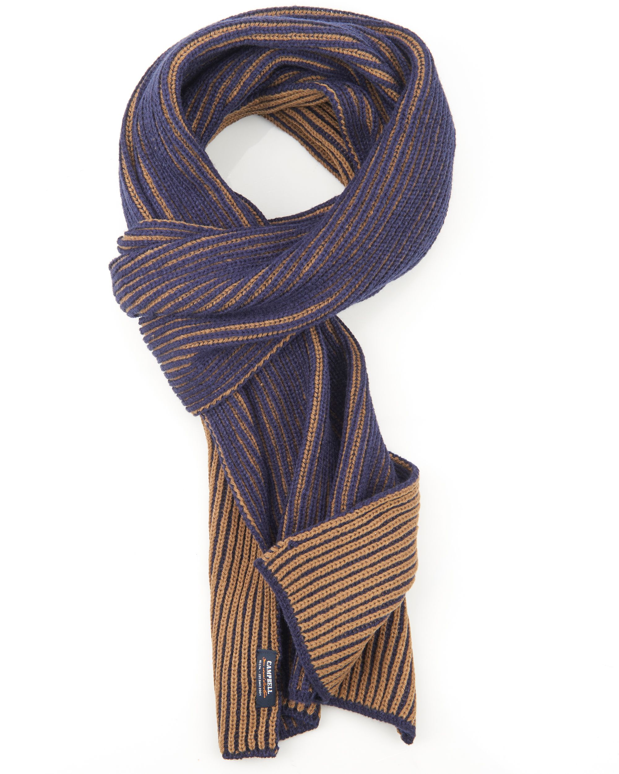 Campbell Sjaal Aqua streep 077560-001-0